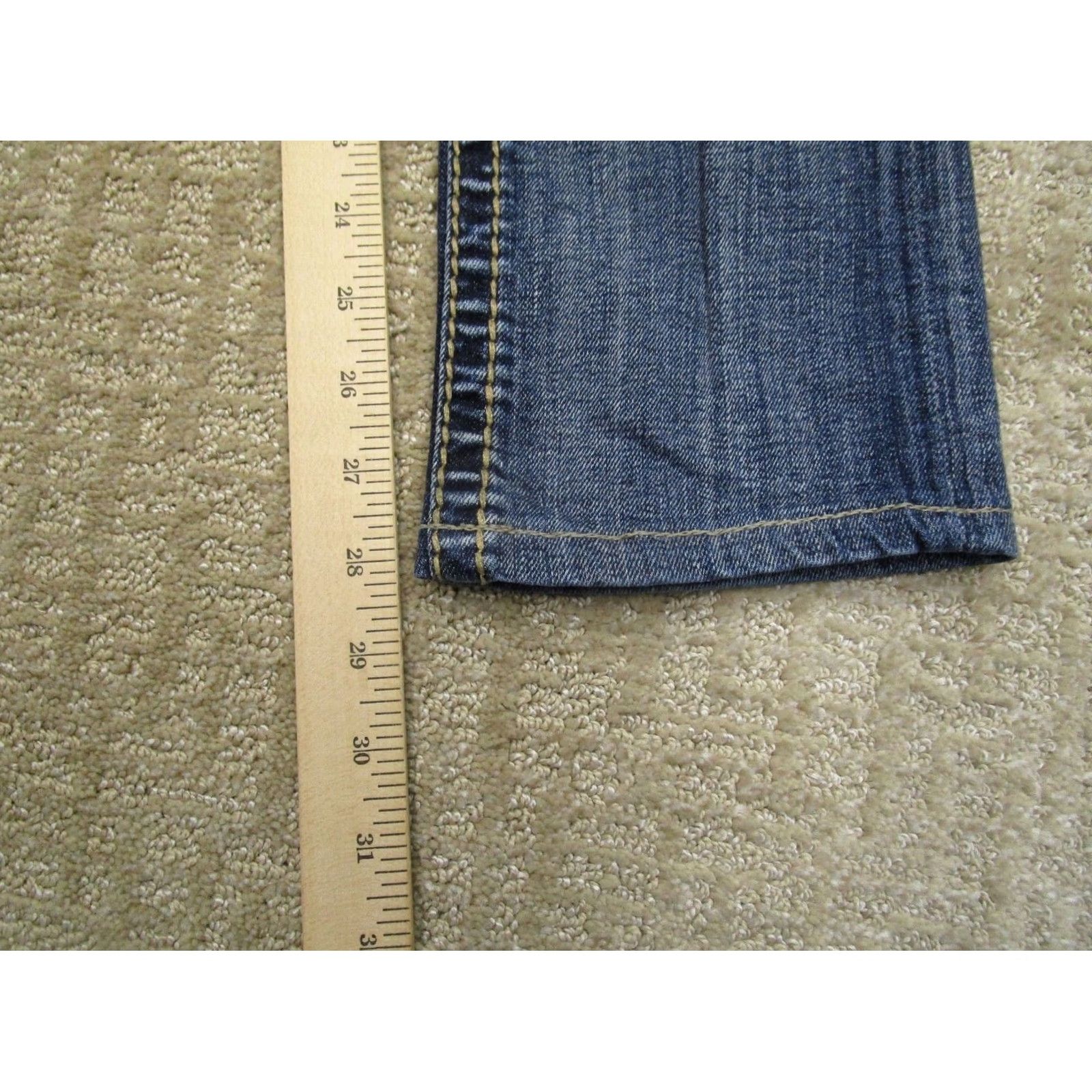 Vintage Rock Revival Jeans Women 26 Blue Low Rise Slim Bootcut Denim Jeans Size 26" / US 2 / IT 38 - 7 Thumbnail