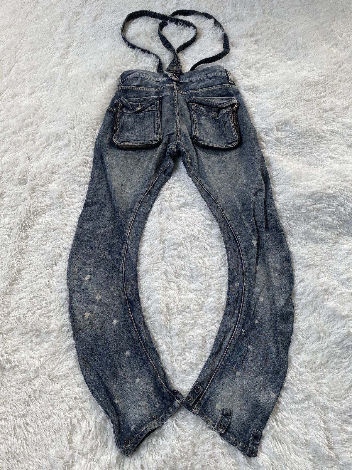 PPFM 🔥RARE🔥Vintage PPFM Banana Cut Denim Jeans Bondage Size US 31 - 12 Thumbnail