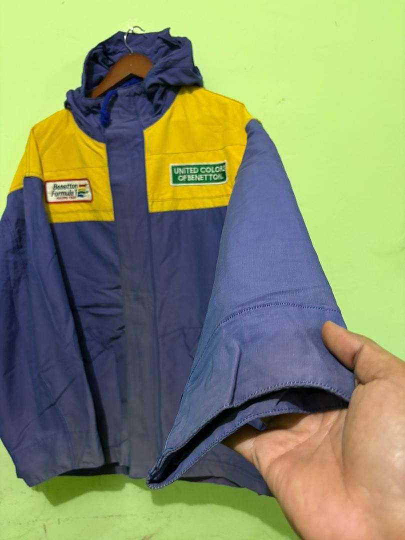 United Colors Of Benetton Vtg 90 United Color of Benetton Racing Team Jacket Big Logo Size US M / EU 48-50 / 2 - 3 Thumbnail