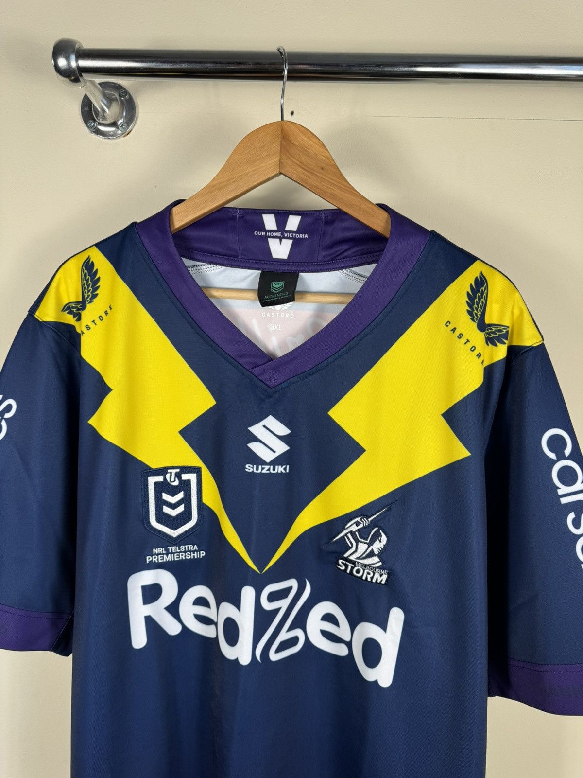 Other Castore Melbourne Storm Home Jersey Size US XXL / EU 58 / 5 - 2 Thumbnail