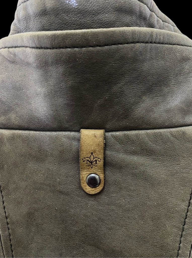 Distressed Mackage Lamb Leather Biker Jacket Women