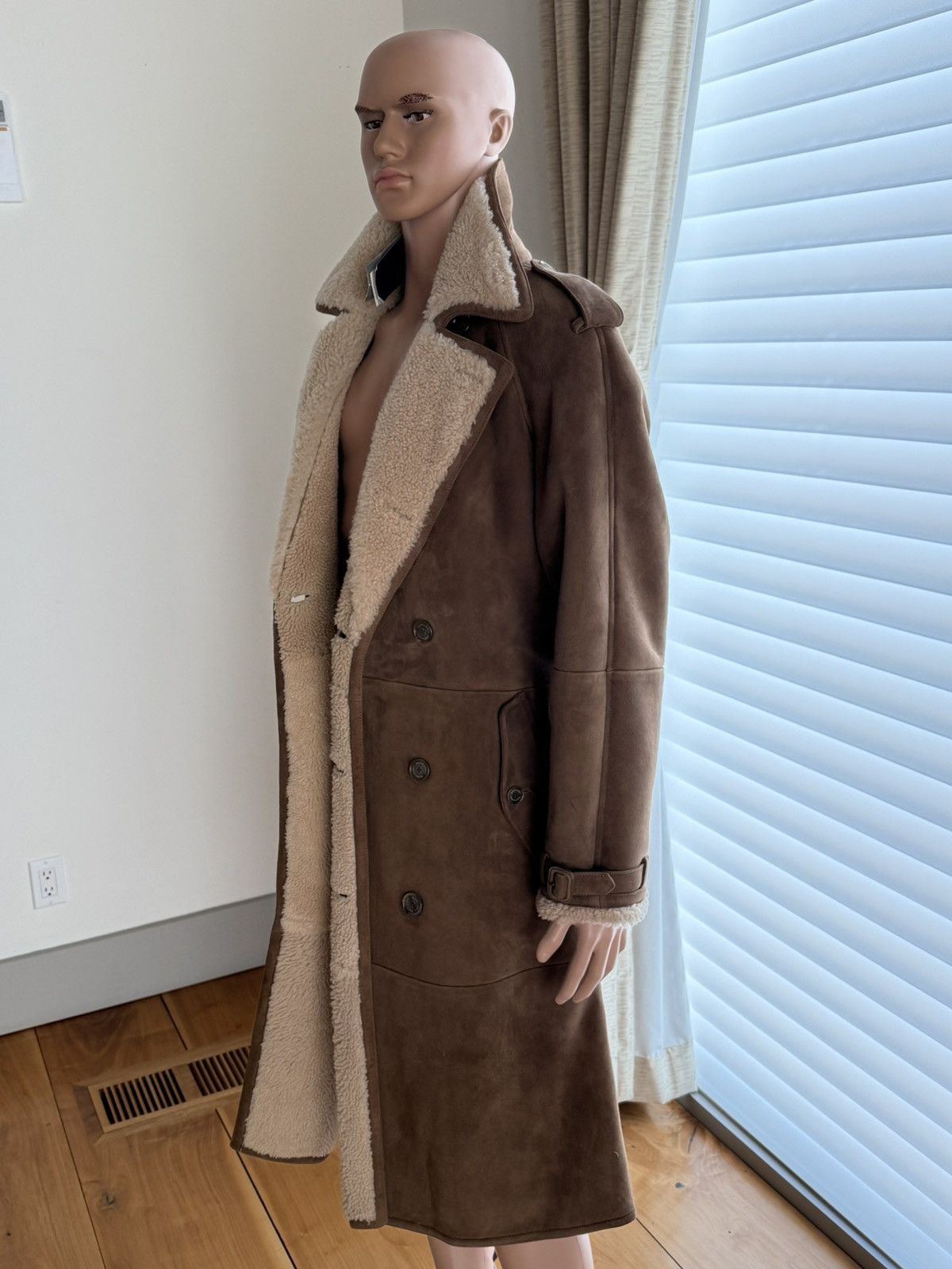 Ralph Lauren Purple Label NWT Ralph Lauren Shearling Trench Coat Sold Out Size M Size US M / EU 48-50 / 2 - 19 Thumbnail
