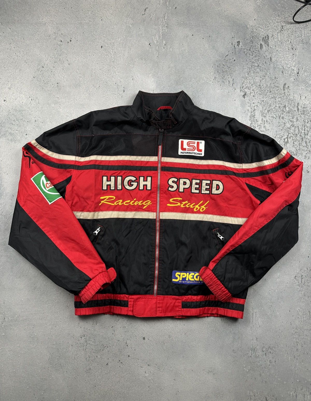 Formula 1 Vintage High Speed Racing Motobike Jacket Y2K Motor Sport Size US XL / EU 56 / 4 - 1 Thumbnail