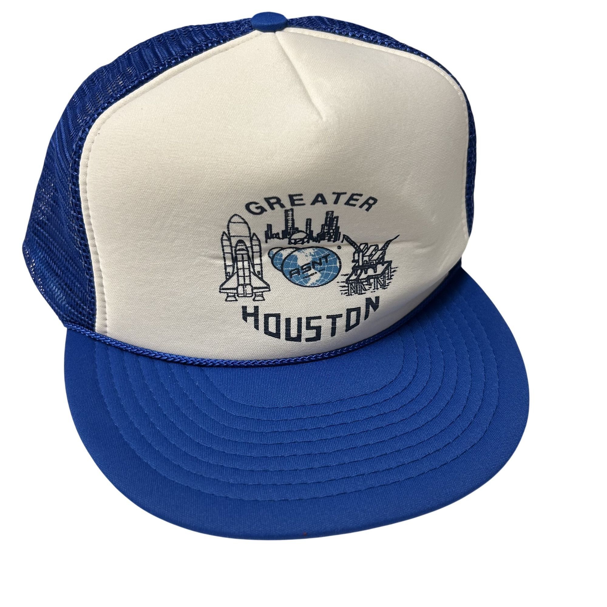 Nissan NOS 80's Mesh TRUCKER Hat ASNT Greater HOUSTON Snapback Size ONE SIZE - 5 Thumbnail
