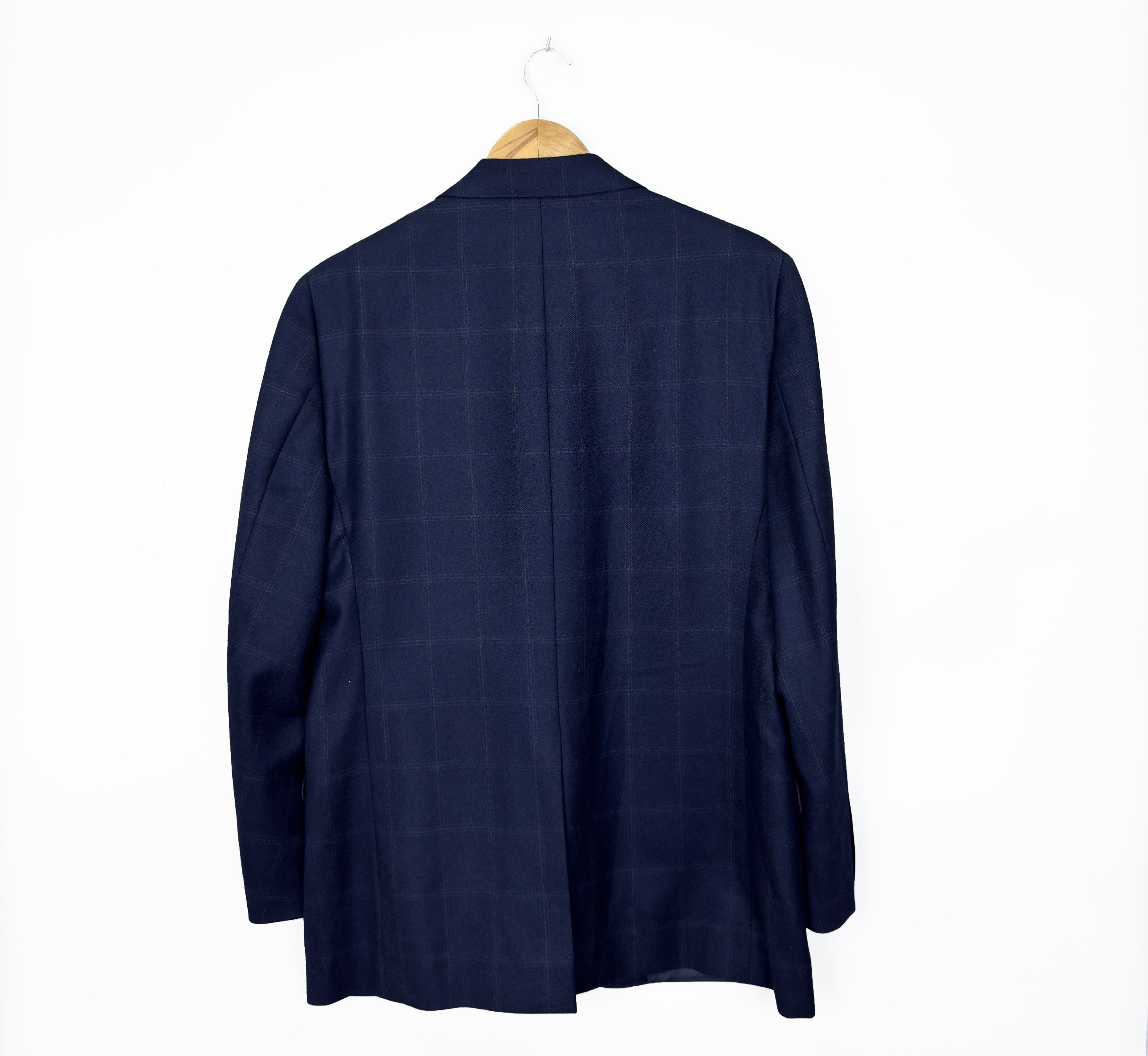 Brooks Brothers Brooks Brothers Wool Checkered Navy Blazer US 42S / EU 54 Size 42S - 5 Thumbnail