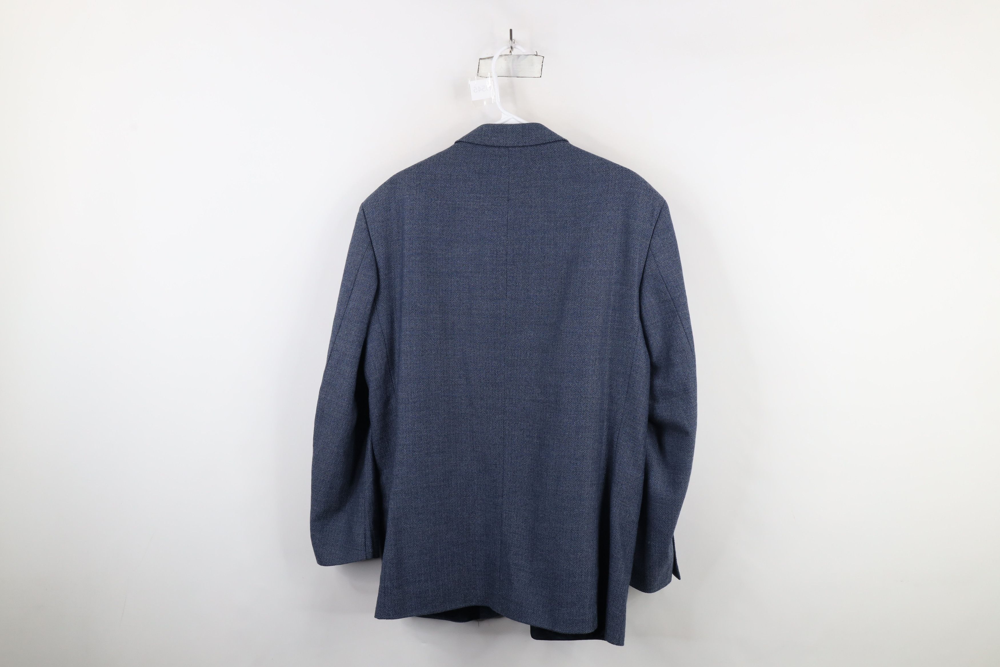 Vintage Vintage 90s Streetwear Herringbone Blazer Suit Coat Jacket Size US XL / EU 56 / 4 - 15 Thumbnail