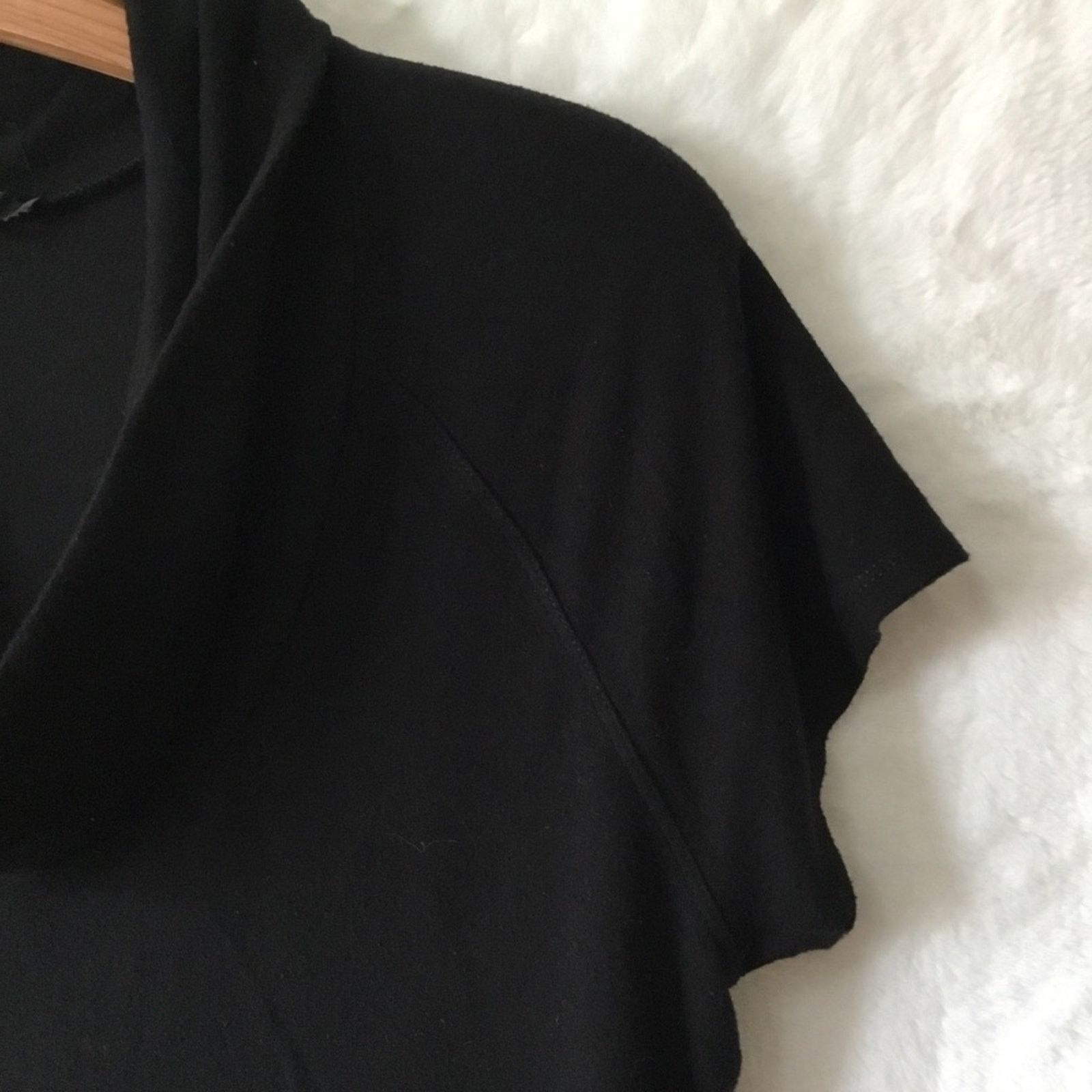 Other Tahari Black Short-Sleeve Cowl Neck Top Size S / US 4 / IT 40 - 3 Thumbnail