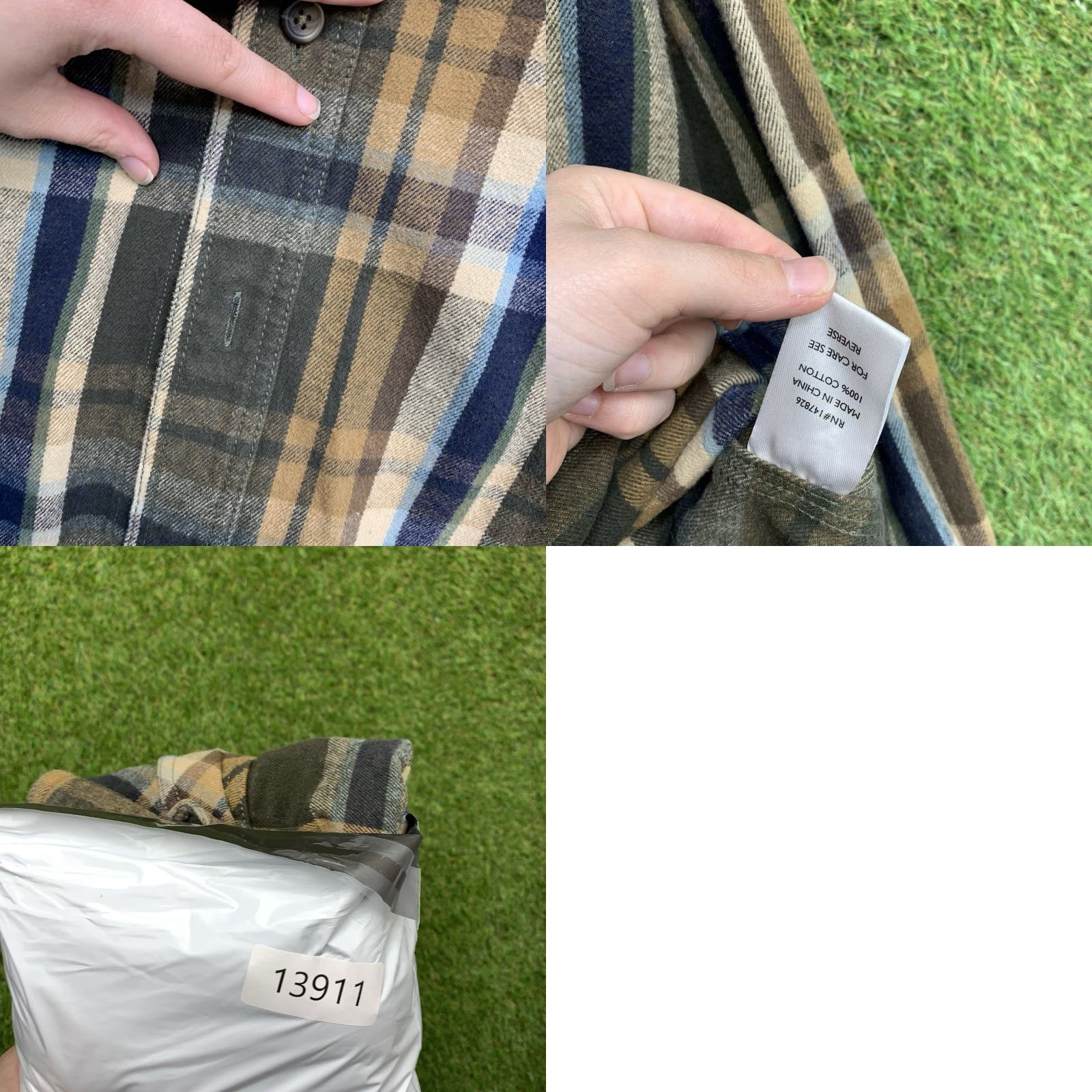 Vintage VINTAGE Five Brothers Flannel Shirt Mens XL Heavy Button-Up Workwear Green Plaid 90s 00s 2000s Casual/Work Mens XL Green Button-Up Shark? Size US XL / EU 56 / 4 - 9 Thumbnail