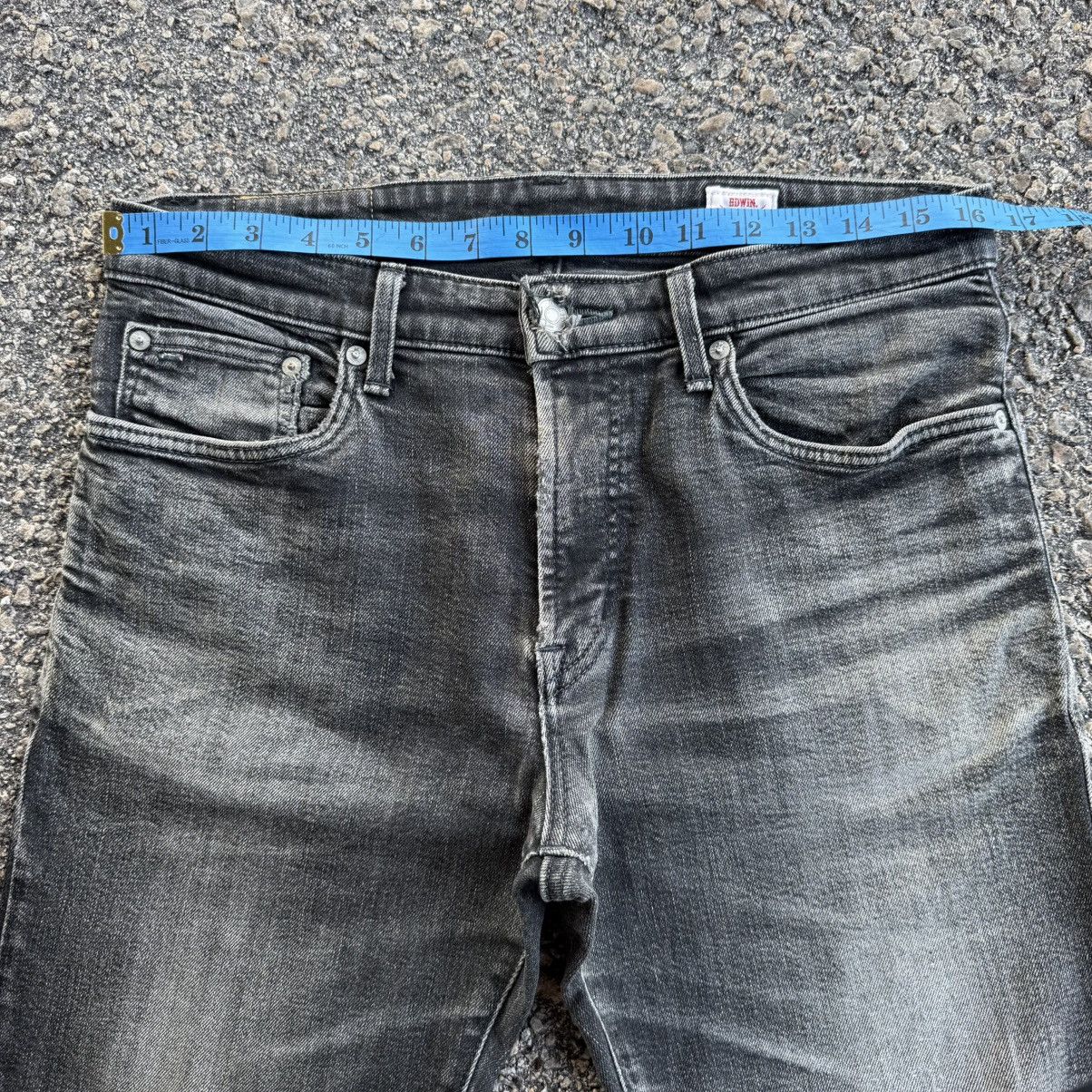 Edwin VINTAGE EDWIN BLACK DENIM FADED JEAN DENIM PANTS Size US 33 - 6 Thumbnail