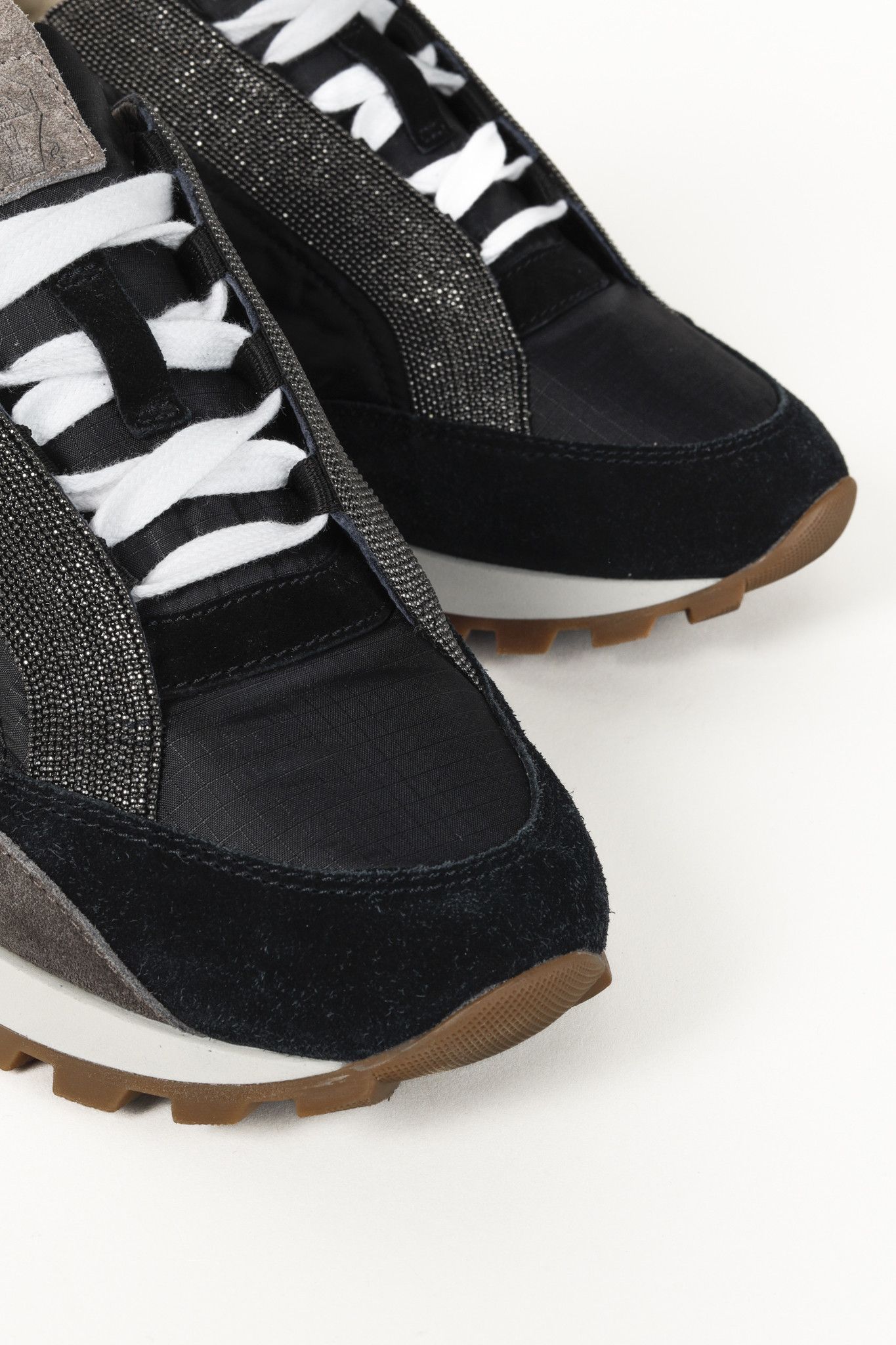 Brunello Cucinelli Brunello Cucinelli Black Sport Nylon Monili Sneakers Size US 7 / IT 37 - 6 Thumbnail