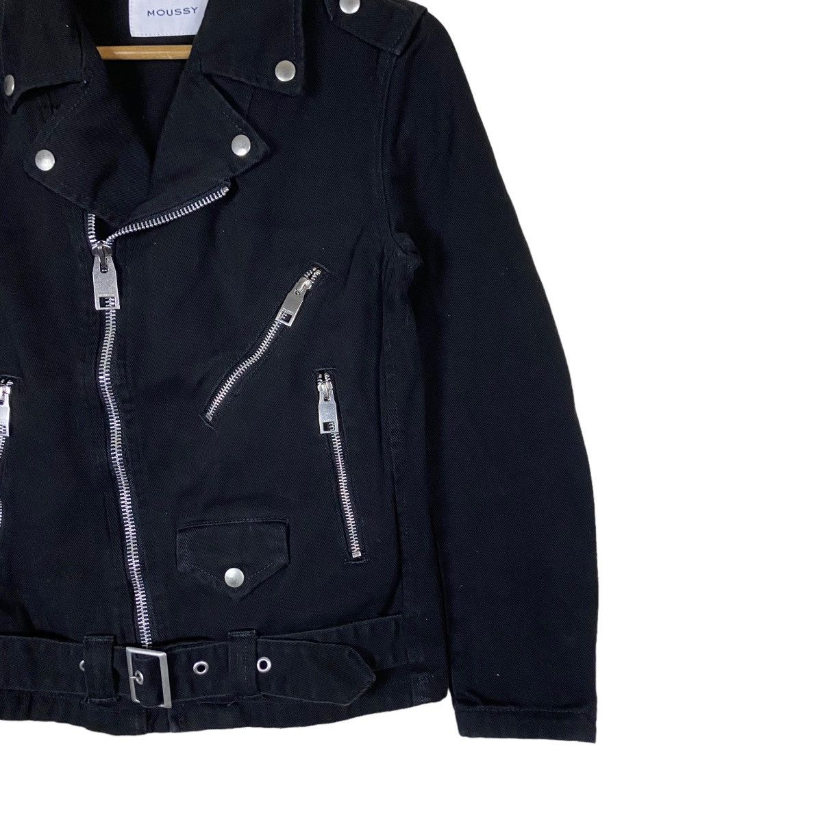Japanese Brand Vintage Moussy Gothic Punk Rockabilly Zipper Jacket Size S / US 4 / IT 40 - 5 Thumbnail