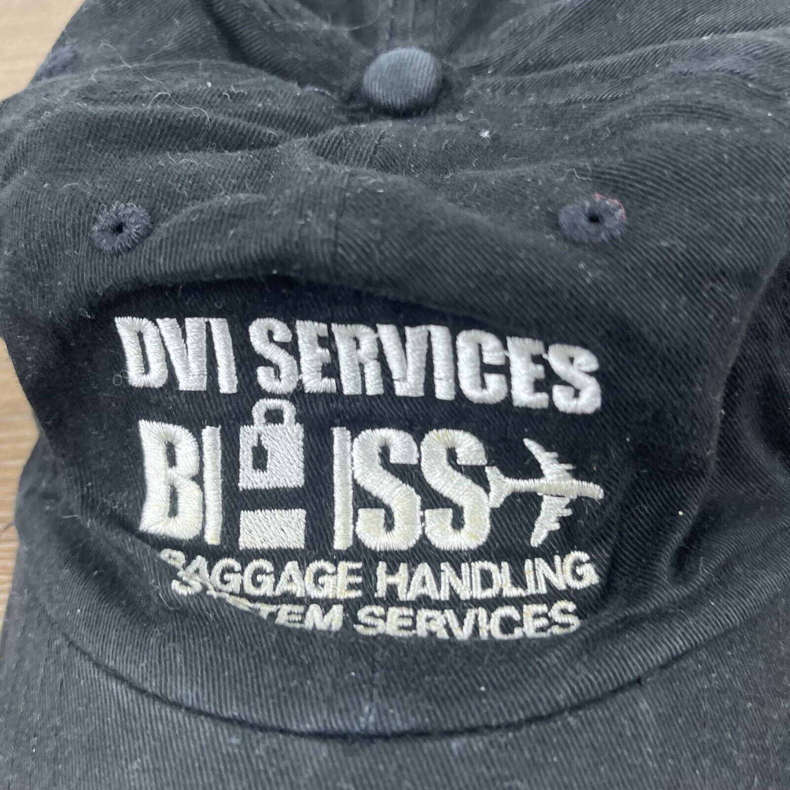 Other DVI Services Hat BI ISS Black Hat Adjustable Baggage Handlin Size ONE SIZE - 8 Thumbnail