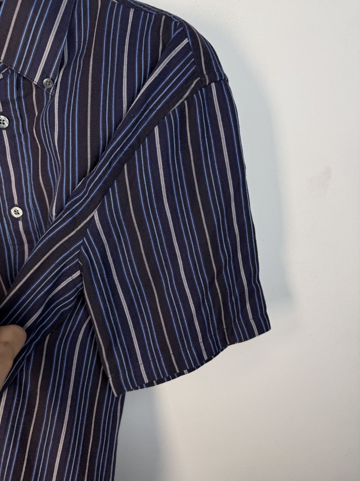 Yves Saint Laurent Super Soft YSL Shirt Summer Button Up w/ Logo Vintage Collar Size US L / EU 52-54 / 3 - 13 Thumbnail