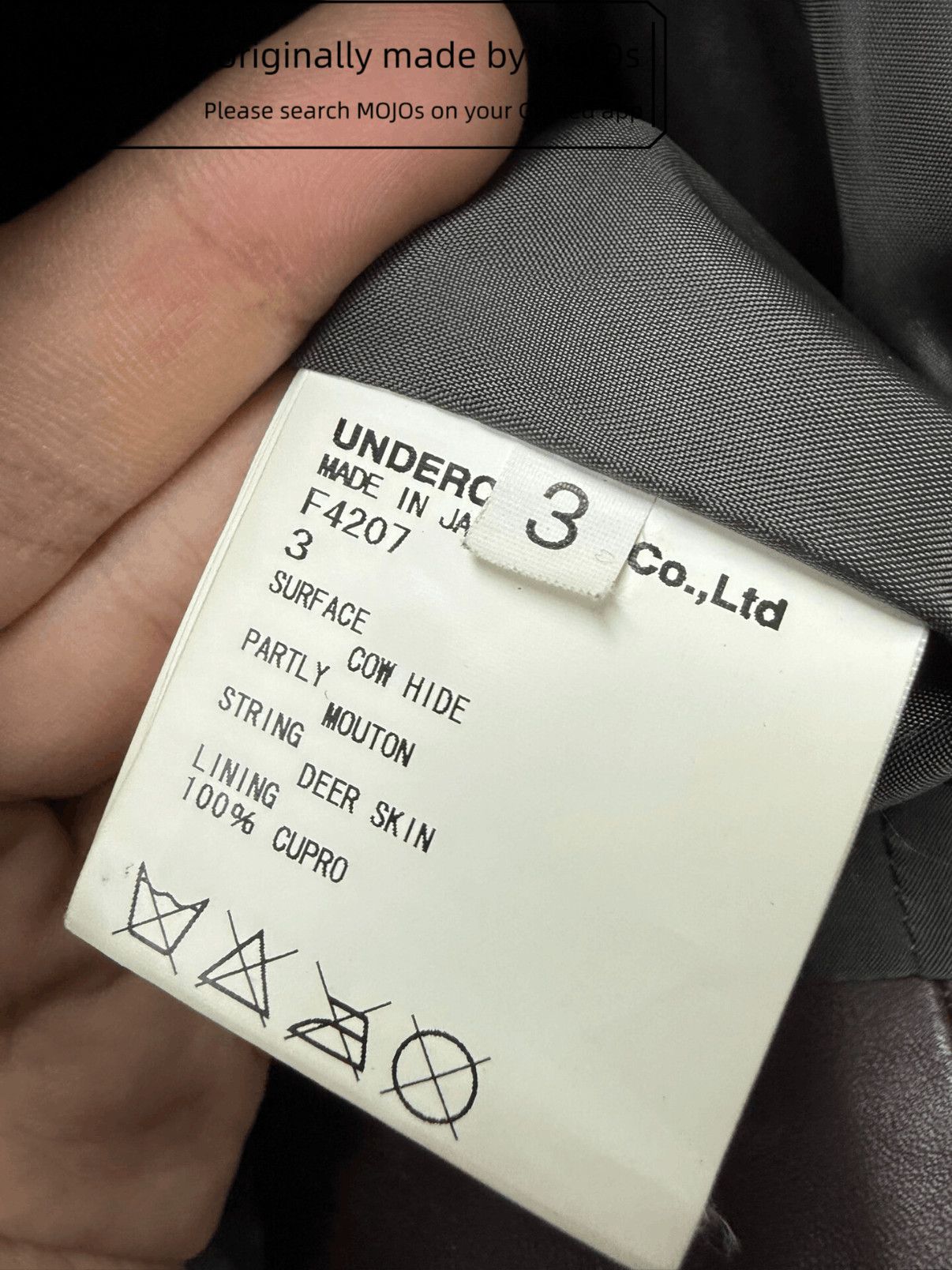 Undercover Sz 3 Undercover 10AW Leather Cross Zip Jacket mojos12132104 Size US L / EU 52-54 / 3 - 8 Thumbnail