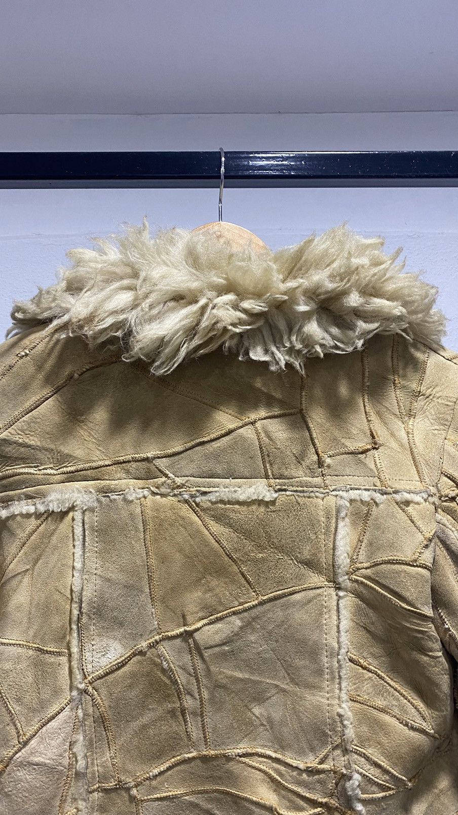Vintage Grunge Suede Shaggy Winter Jacket