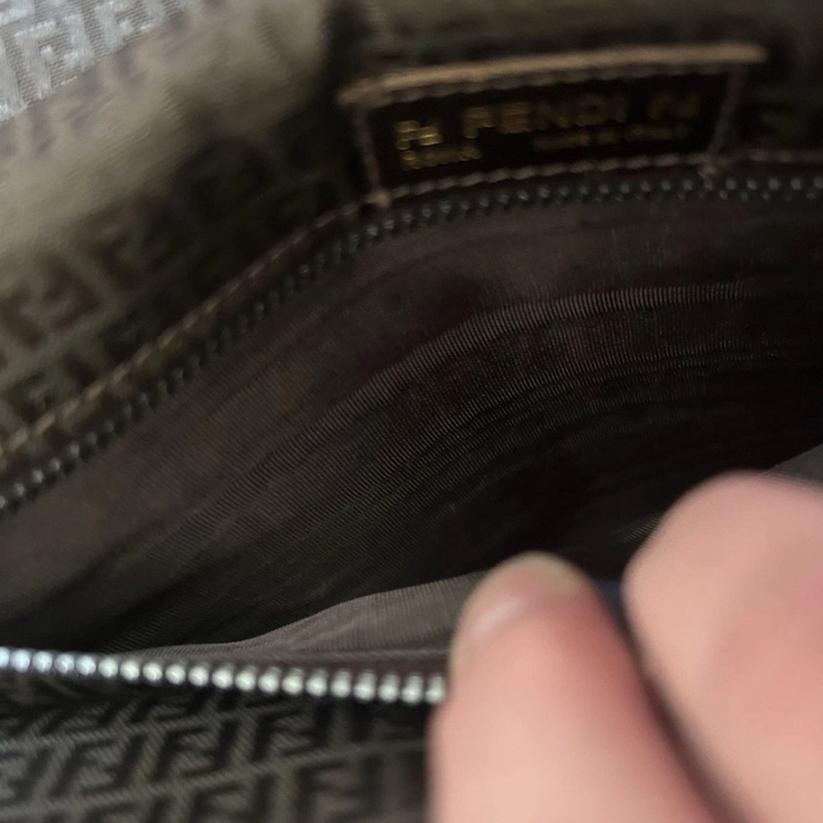 Fendi Fendi Brown Woven Leather Bag Size ONE SIZE - 16 Thumbnail
