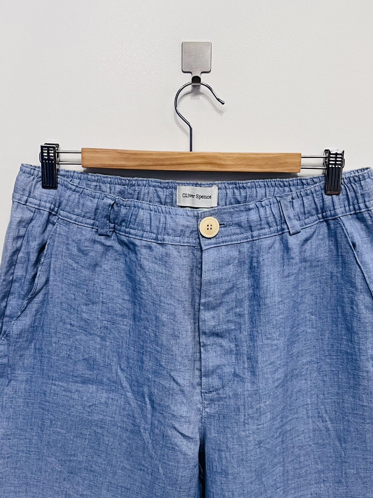 Oliver Spencer OLIVER SPENCER Light Blue Drawstring Trousers Size US 32 / EU 48 - 2 Thumbnail