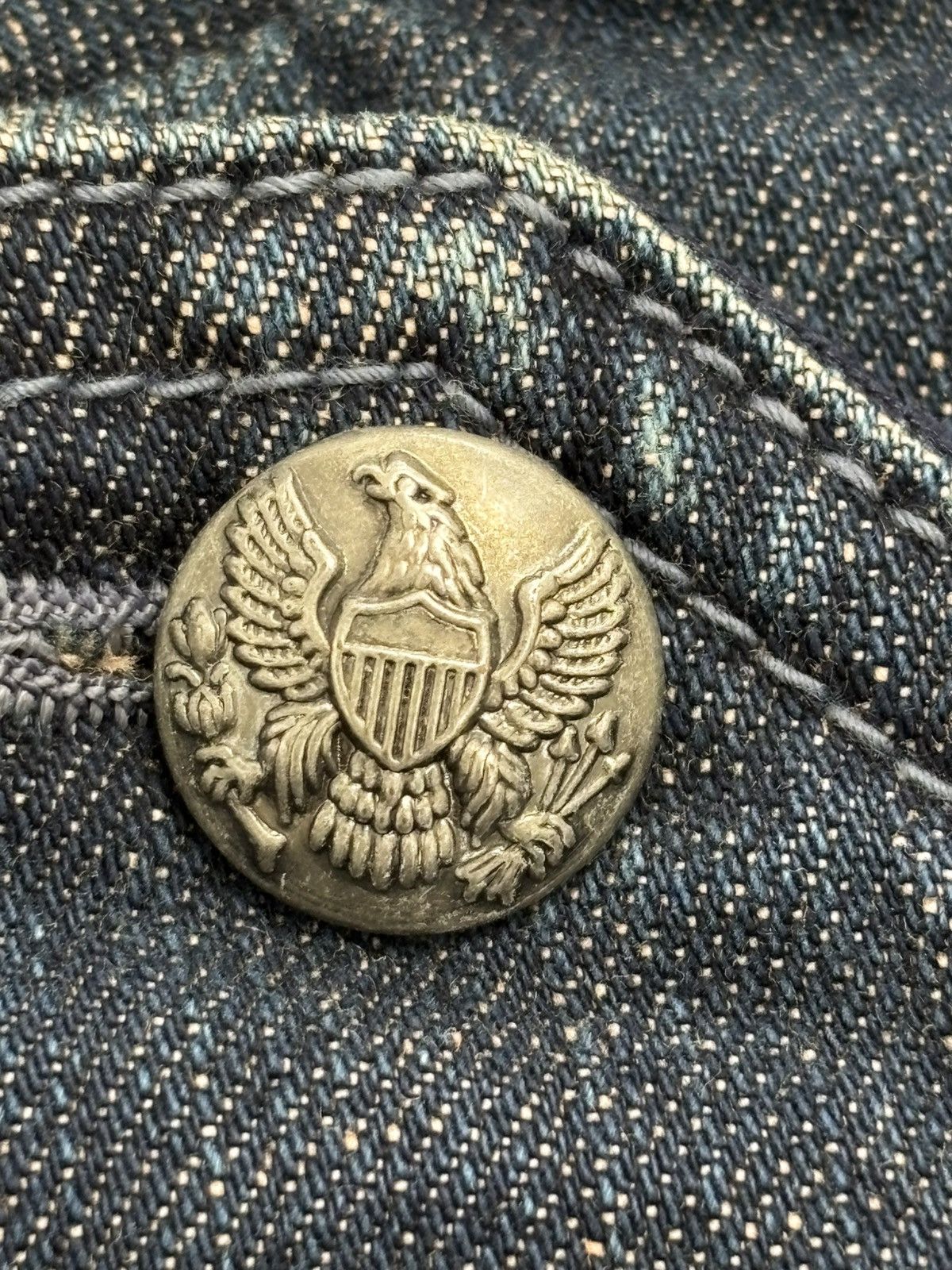Le Grande Bleu (L.G.B.) Crop Napoleon Denim Jacket Size US XS / EU 42 / 0 - 3 Thumbnail