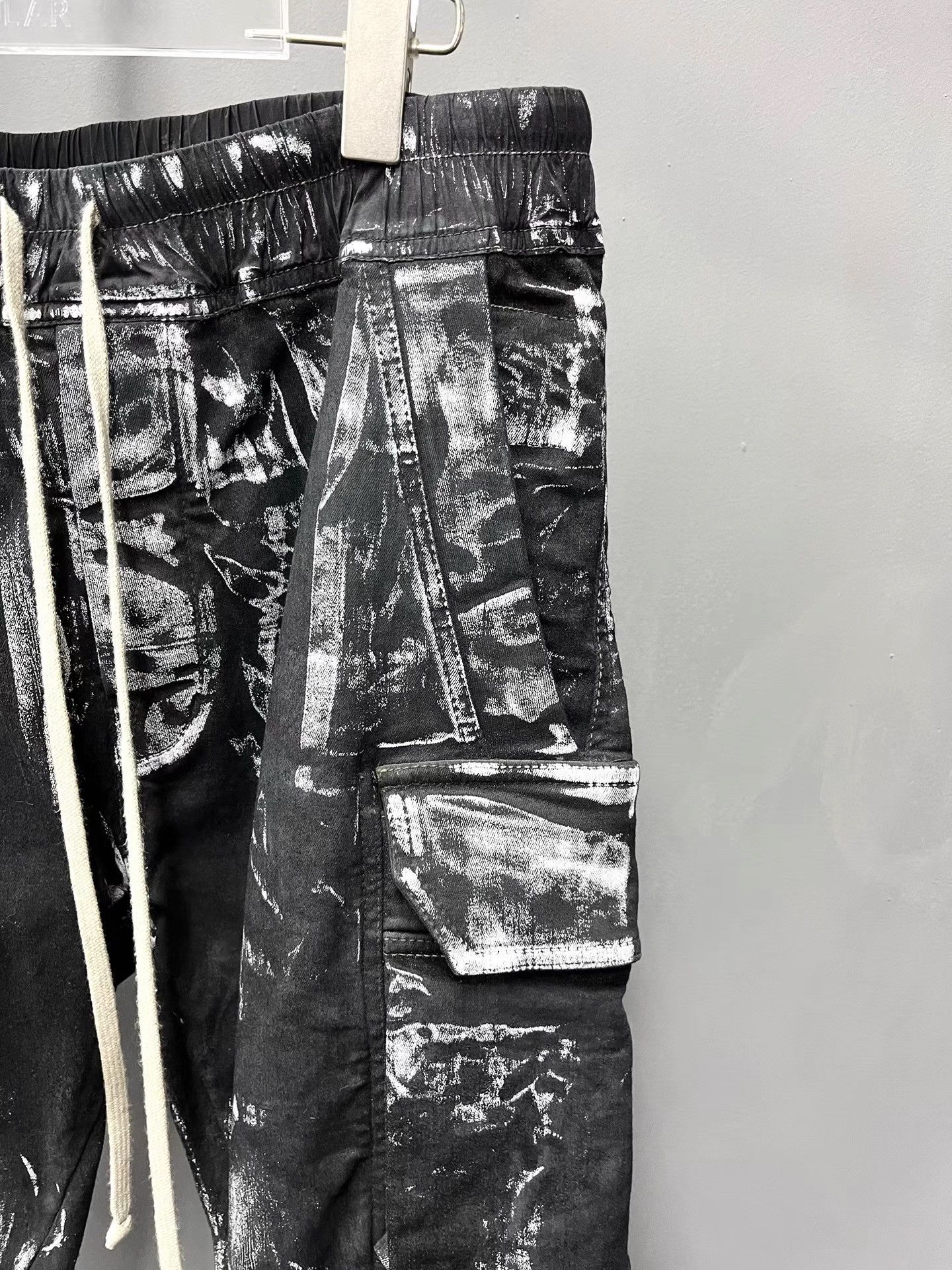 Rick Owens Rick Owens 21FW Painted Cargo Bullet Pants K34 Size US 37 - 3 Thumbnail