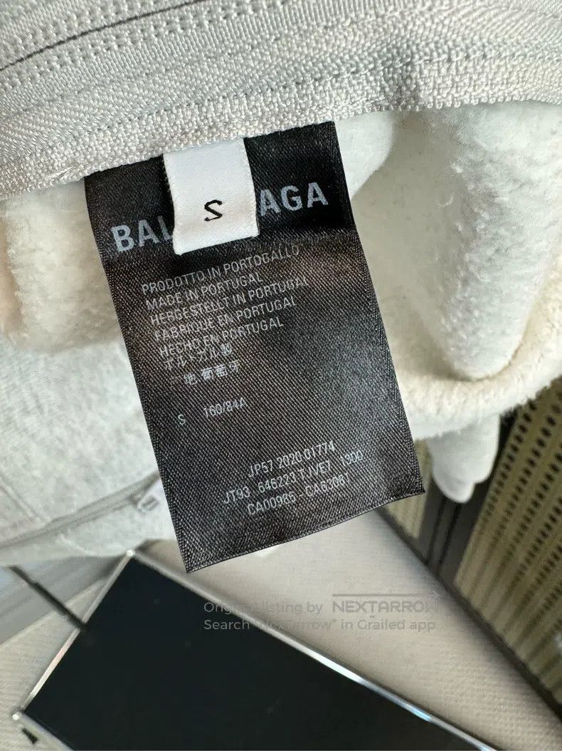 Balenciaga Balenciaga Gray Cartoon Calf Pattern Zip Hoodie Size US S / EU 44-46 / 1 - 6 Thumbnail