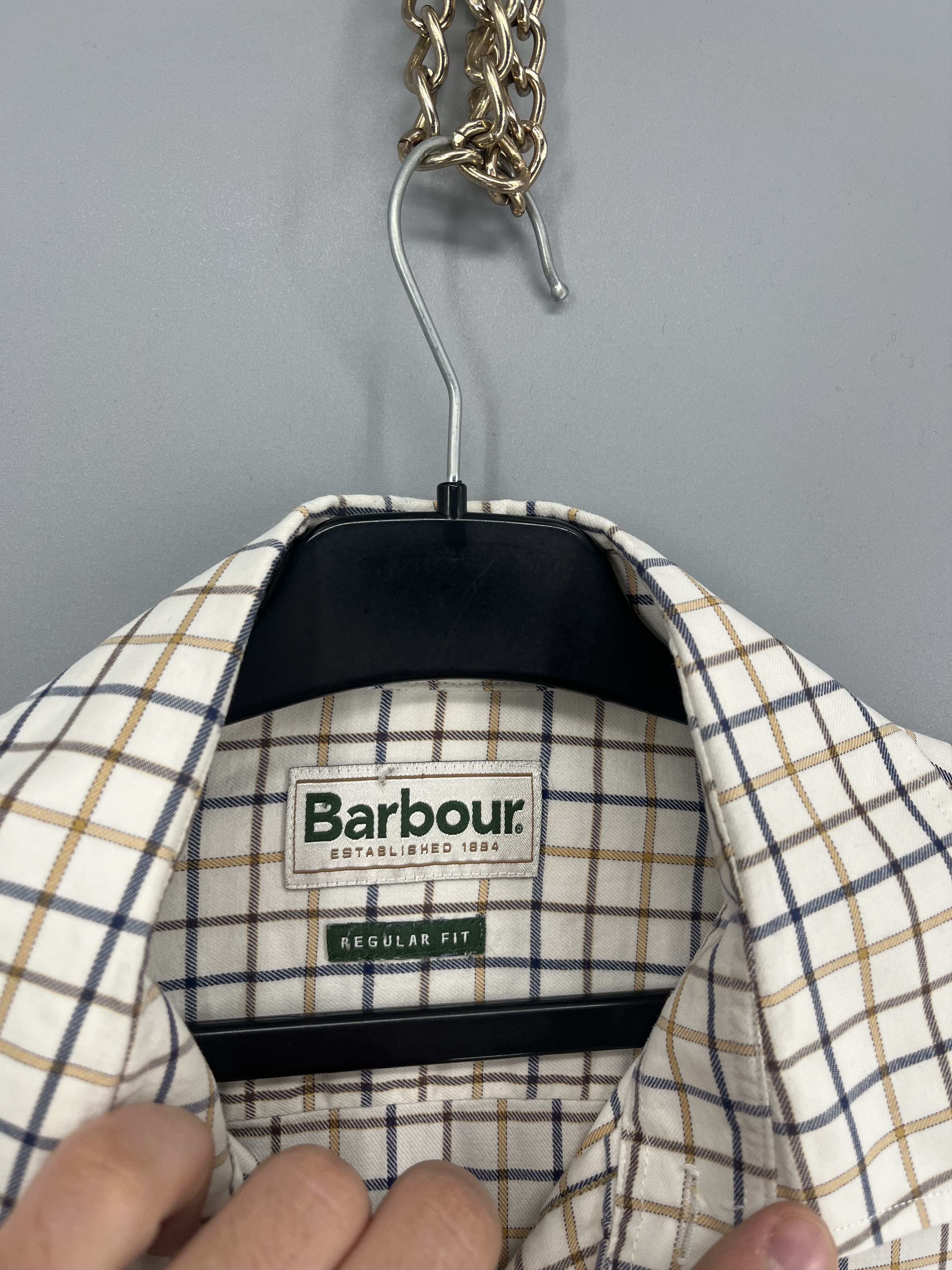 Barbour Vintage Y2K Barbour Tailored Flannel Shirt Size US M / EU 48-50 / 2 - 6 Thumbnail