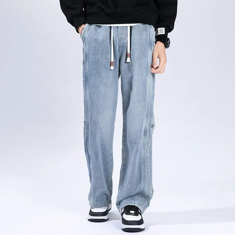 Japanese Brand Retro loose wide leg slightly flared jeans Size US 30 / EU 46 - 5 Thumbnail
