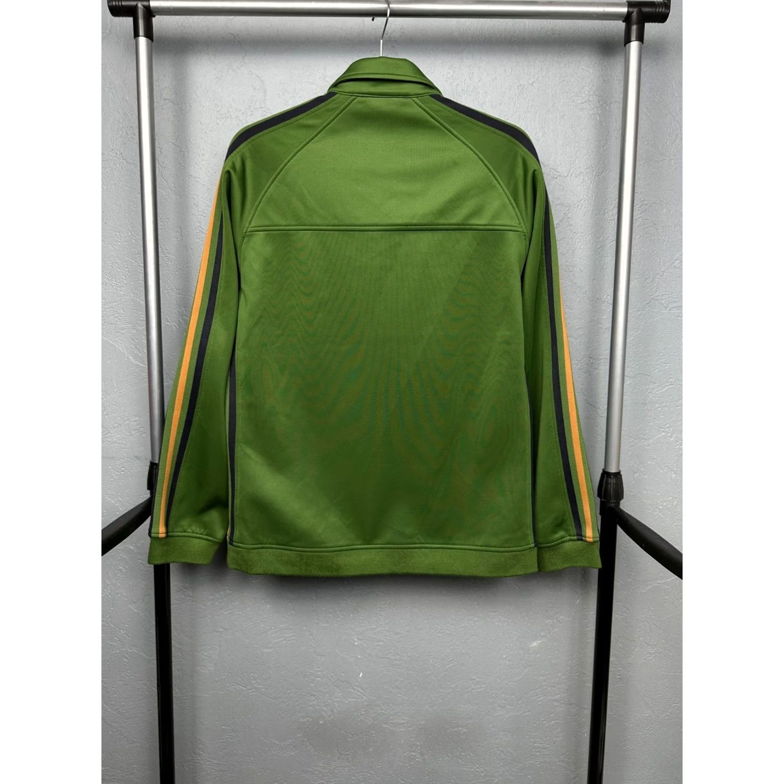 Percival Percival Mens Track Top Tracksuit Jacket Size M Green Solid Activewear Tracksuit Men M Size 40R - 6 Thumbnail