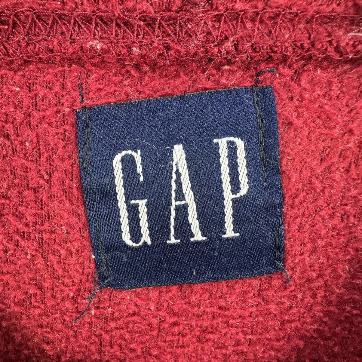 Gap Vintage 00s GAP Pullover Fleece Hoodie Distressed Size US XXL / EU 58 / 5 - 15 Thumbnail