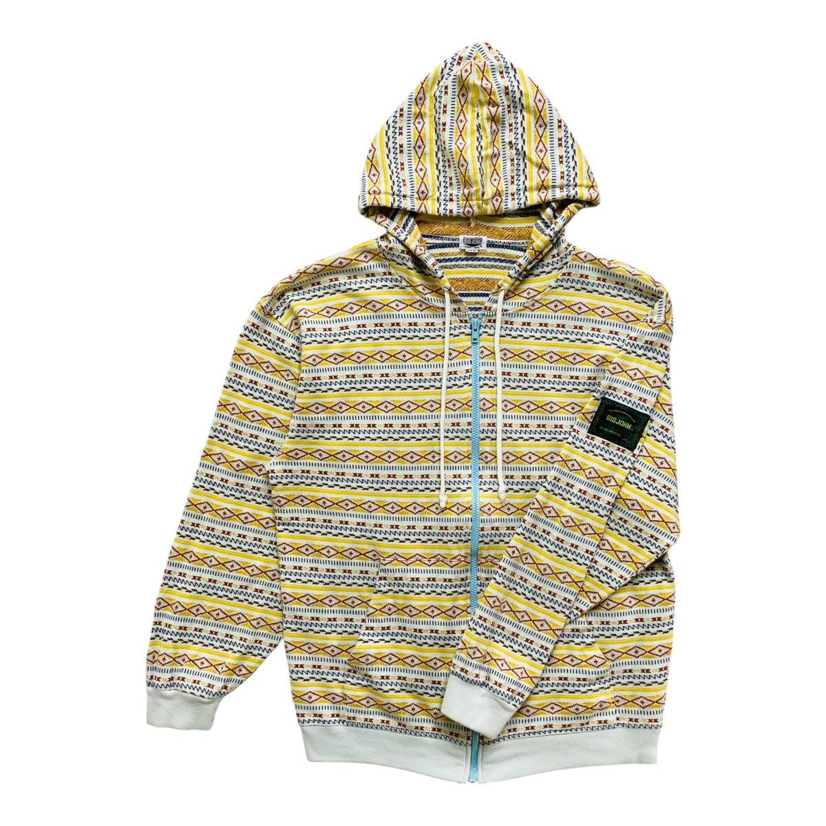Big John Vintage Big John Tribal Pattern Hoodie Light Cotton Size 160 Size US S / EU 44-46 / 1 - 5 Thumbnail