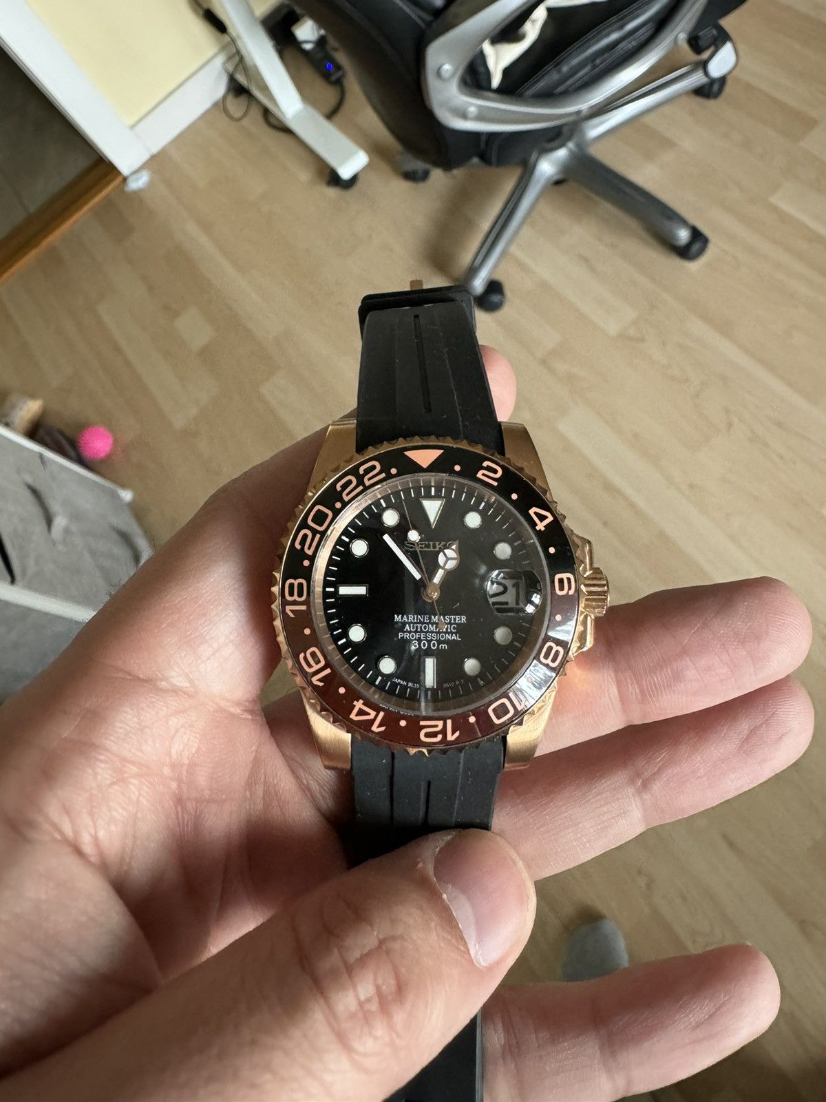 image of Seiko Mod + Horas Strap - Root Beer in Brown, Men's