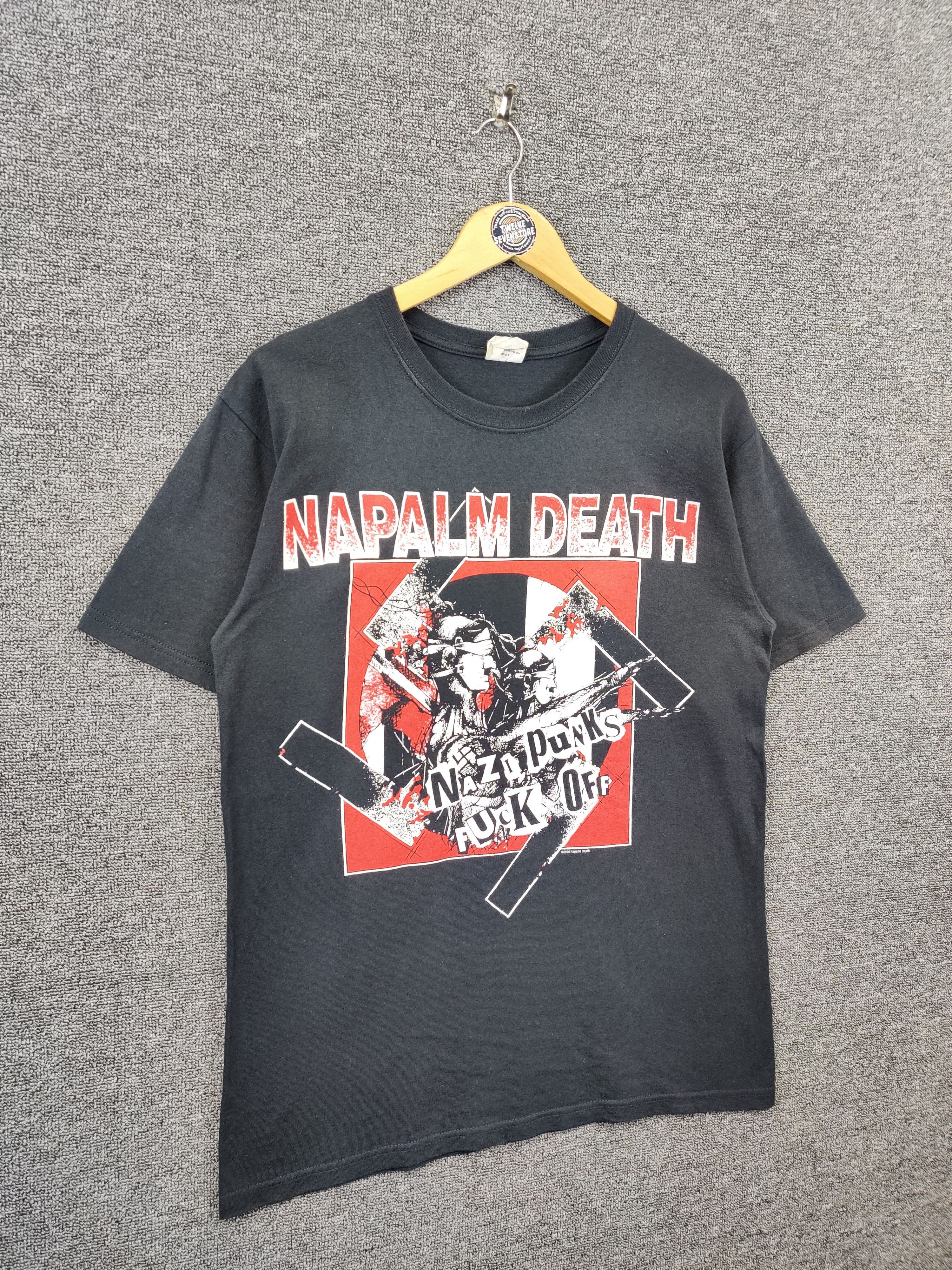 Band Tees Vintage Napalm Death Nazi Punks Fuck Off Tee Tshirt Size US M / EU 48-50 / 2 - 5 Thumbnail
