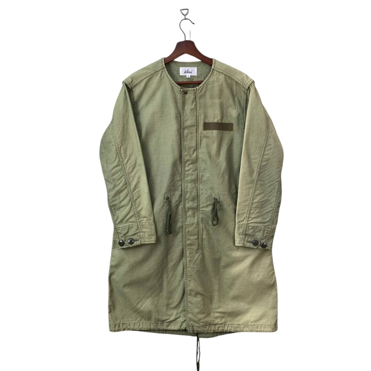 Japanese Brand DE'LAVE JAPAN PARKA FADED GREEN MILITARY ROUNDNECK COLLAR Size US S / EU 44-46 / 1 - 3 Thumbnail