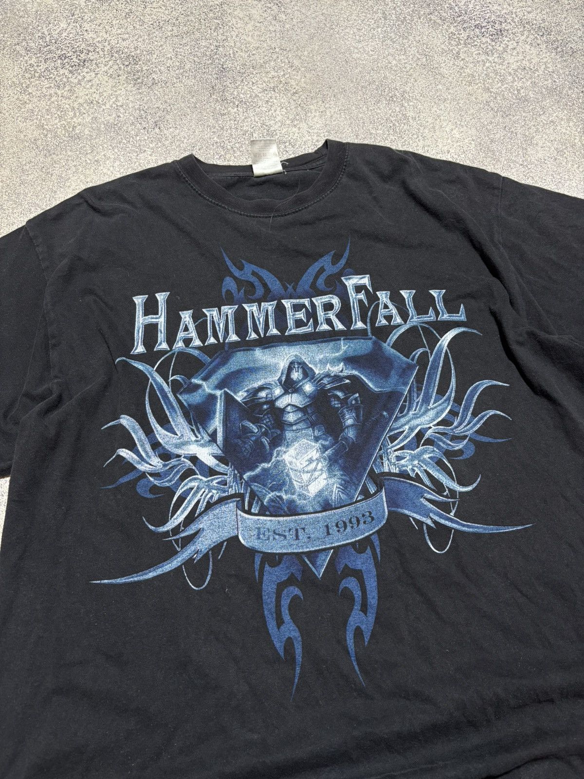 Band Tees × Vintage HAMMERFALL HAMMER HIGH UNTIL I DIE Official SHIRT XL Gildan Size US L / EU 52-54 / 3 - 3 Thumbnail