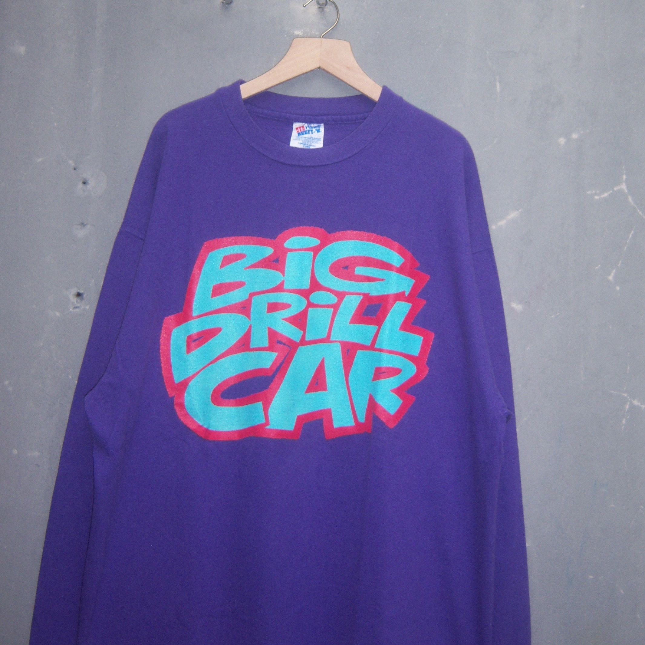 Band Tees × Vintage 1991 Big Drill Car - Batch Purple T shirt Size US XL / EU 56 / 4 - 4 Thumbnail