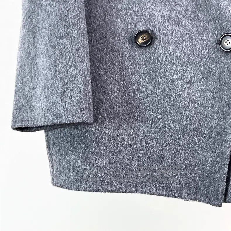 Brunello Cucinelli Brunello Cucinelli Grey Cashmere Loose Double Breasted Jac Size M / US 6-8 / IT 42-44 - 5 Thumbnail