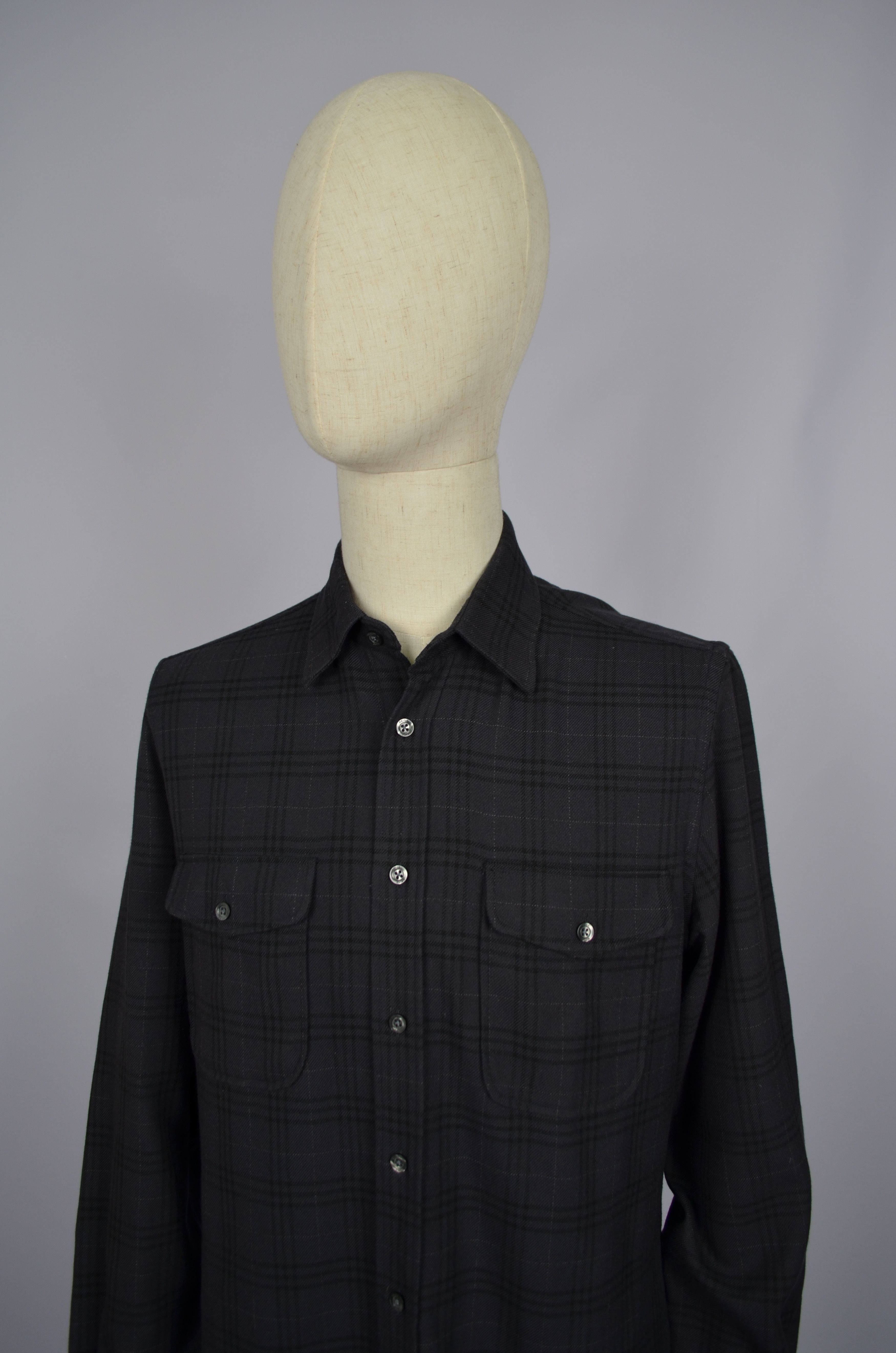 Designer × Reiss Reiss Talon Charcoal Grey Twin Pocket Overshirt Size L Size US L / EU 52-54 / 3 - 2 Thumbnail