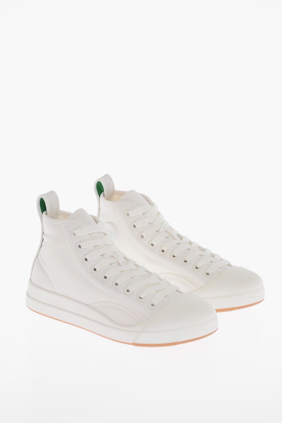 og1mm0825 Canvas Vulcan Hi-Top Sneakers in White