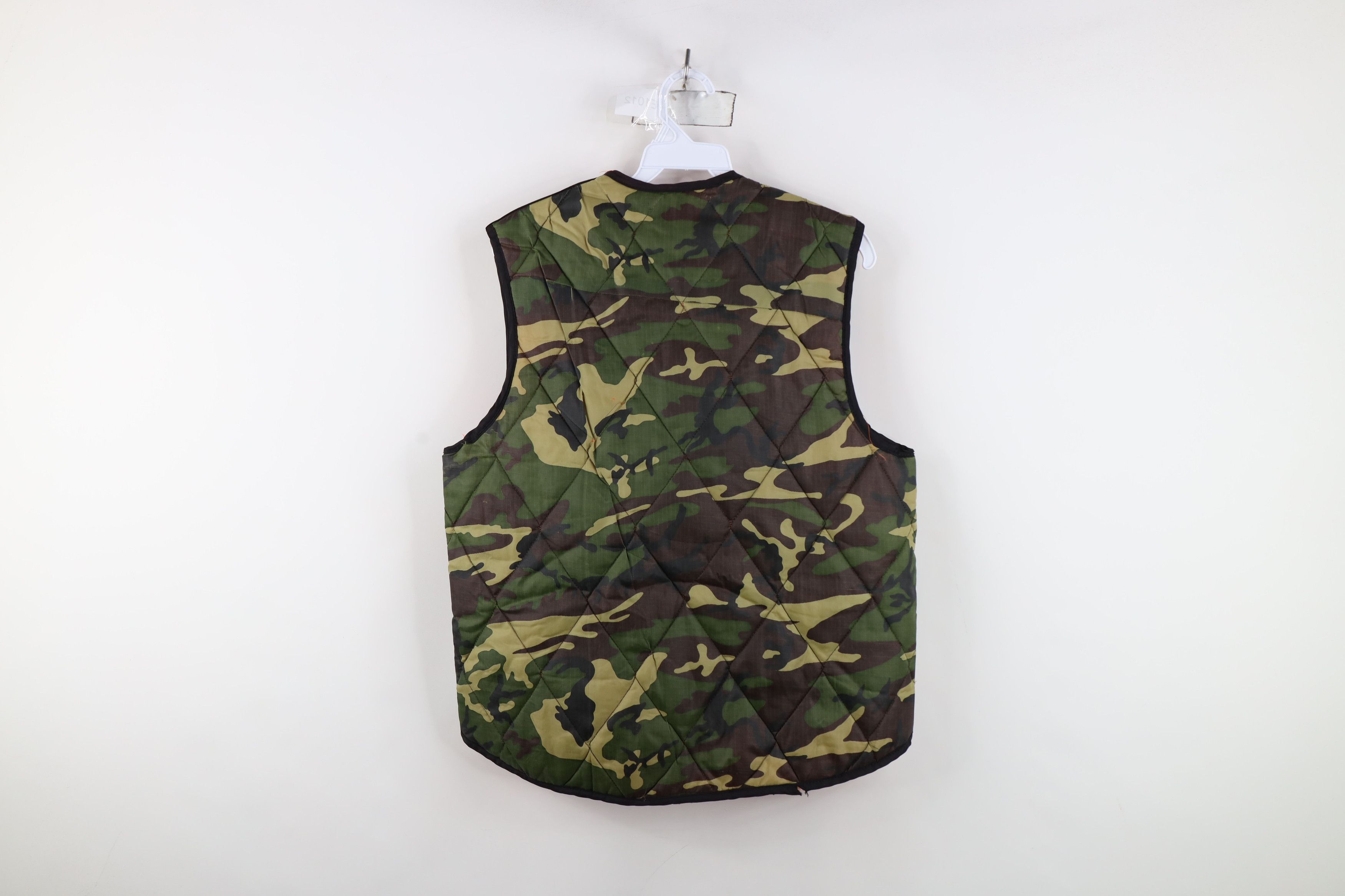 Vintage Vintage 70s Streetwear Reversible Camouflage Puffer Vest Size US L / EU 52-54 / 3 - 8 Thumbnail