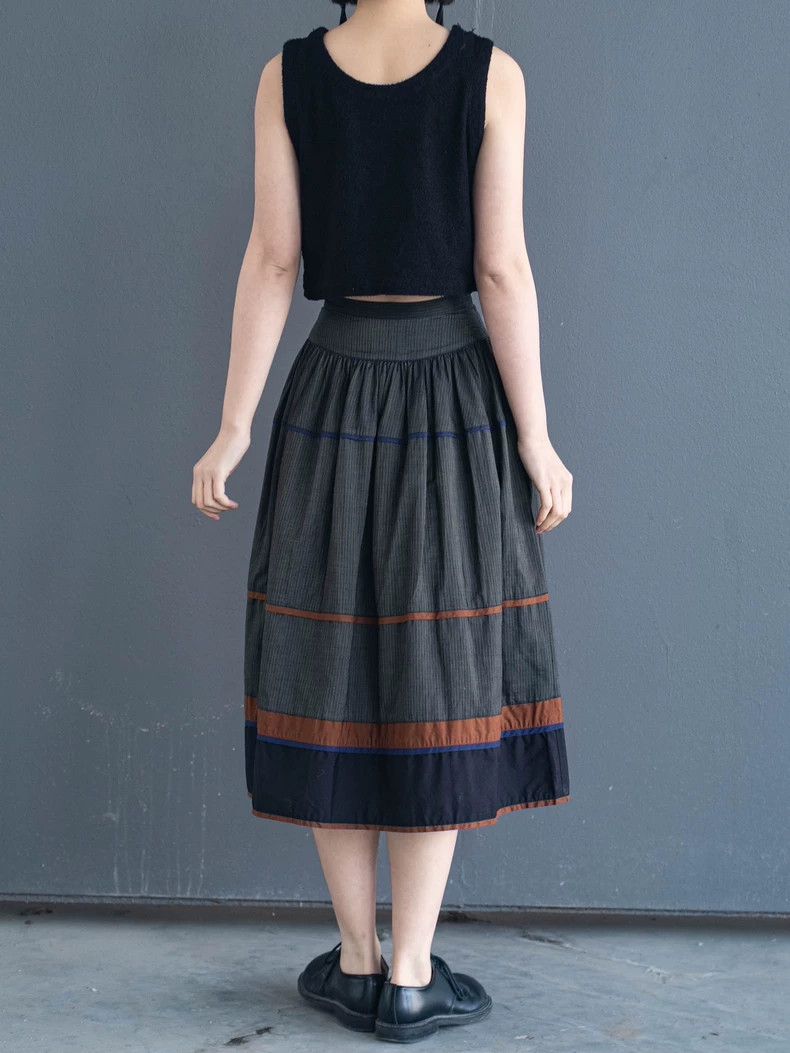 Kenzo KENZO Vintage striped half skirt with beautiful pattern Size 24" / US 00 / IT 34 - 4 Thumbnail
