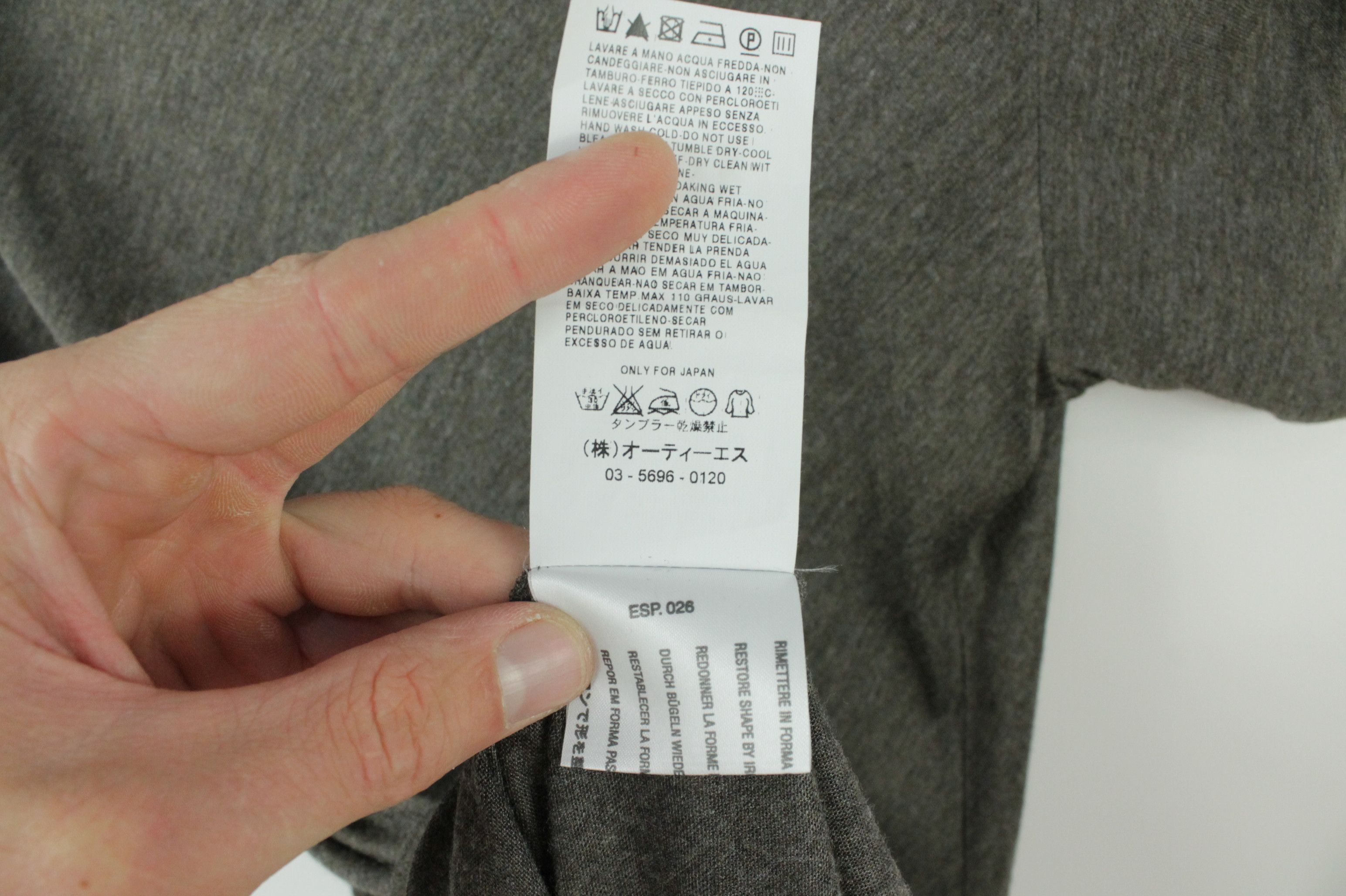 Max Mara Max Mara Gray Stretch Viscose Jersey Asymmetrical Dress Size L / US 10 / IT 46 - 10 Thumbnail