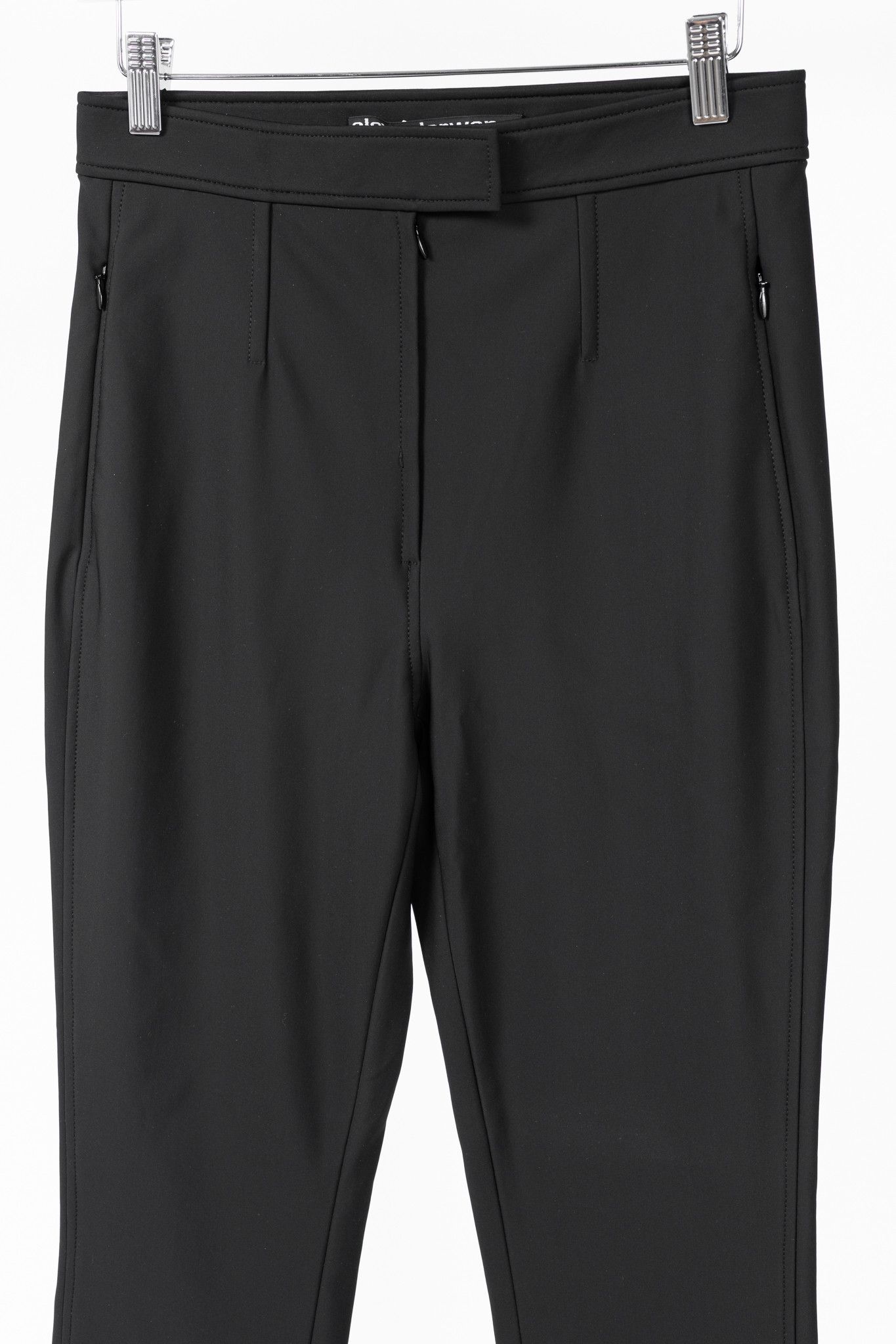 Alexander Wang Alexander Wang Black Stretch Zip-Hem Trousers Size 28" / US 6 / IT 42 - 3 Thumbnail