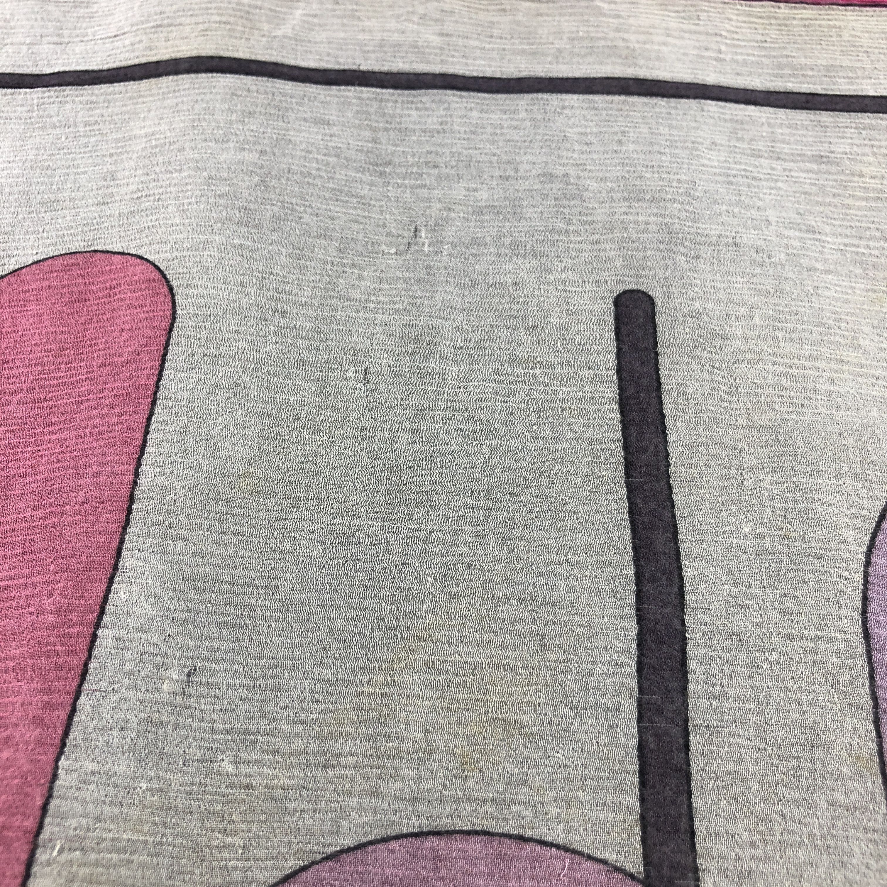 Pierre Cardin Vintage Pierre Cardin Abstract Hand Rolled Silk Scarf M1357 Size ONE SIZE - 10 Thumbnail