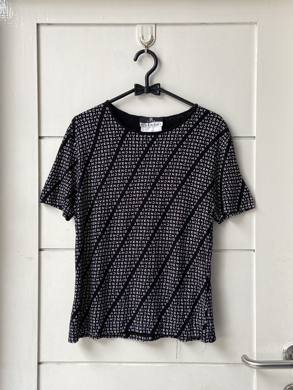Givenchy GIVENCHY Black Motive T-shirt Size US XS / EU 42 / 0 - 1 Thumbnail