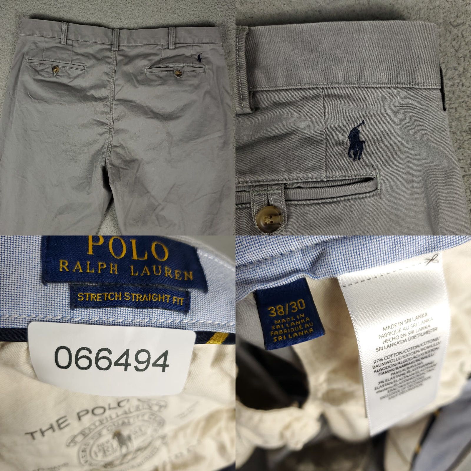 Ralph Lauren Ralph Lauren Pants Mens 38x30 Gray Stretch Flat Front Chino Trousers Size US 38 / EU 54 - 8 Thumbnail