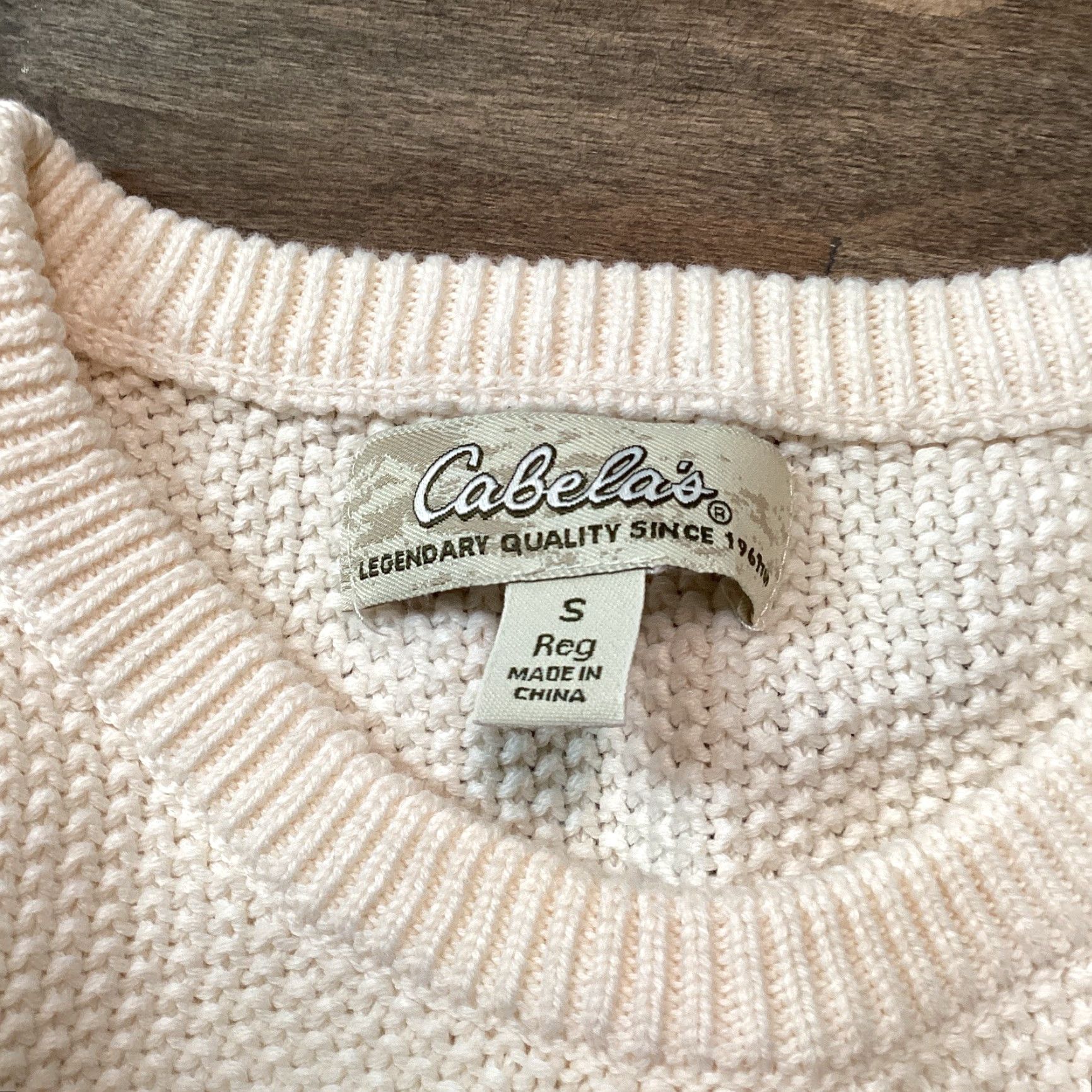 Vintage VINTAGE Cabela's Sweater Womens S Reg Ivory Knit Pullover Embroidered Cabincore Moose Size S / US 4 / IT 40 - 4 Thumbnail