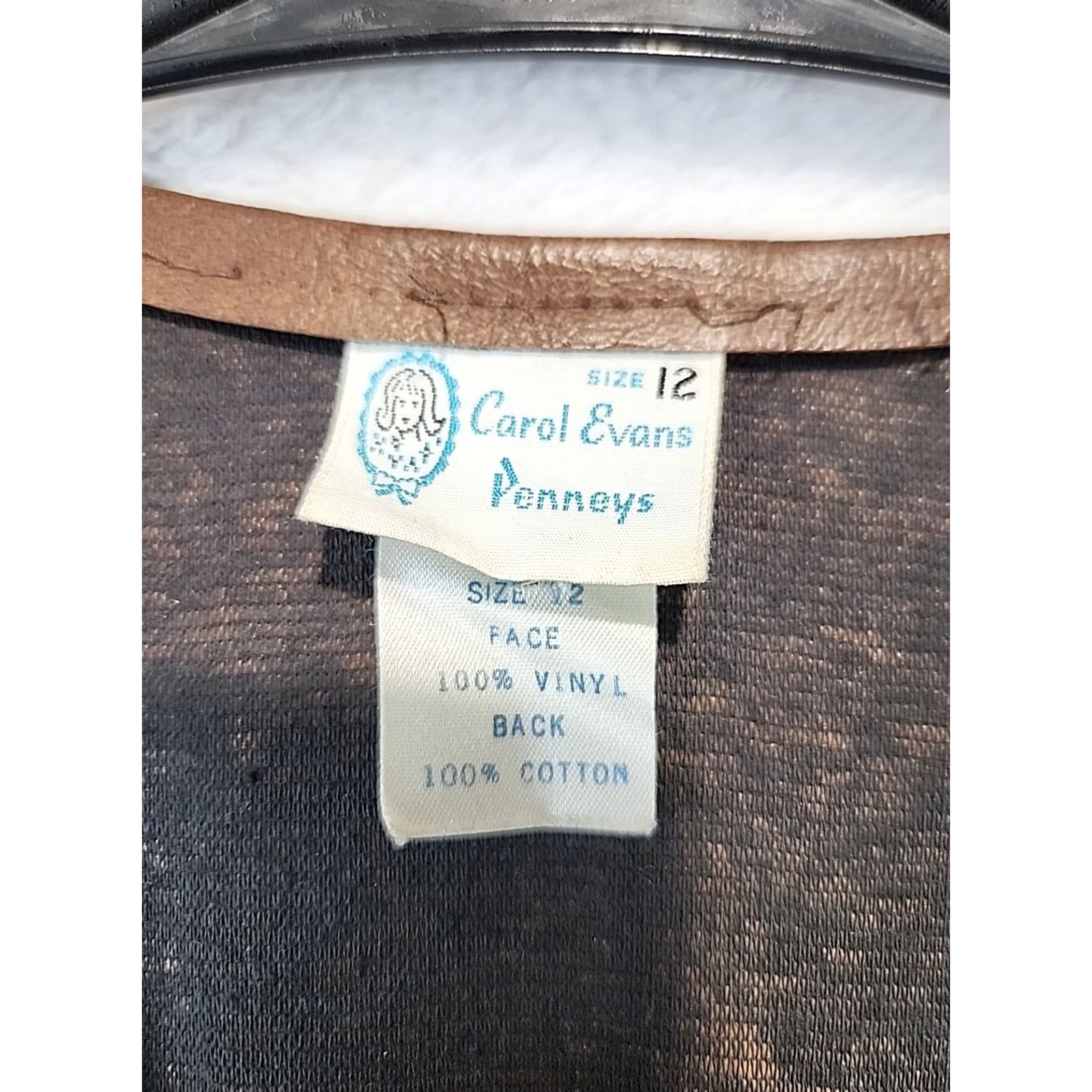 Vintage VINTAGE Carole Evans Penneys Vest Western Fringe Short Brown Faux Leather 12 Women Mens? Size XL / US 12-14 / IT 48-50 - 5 Thumbnail
