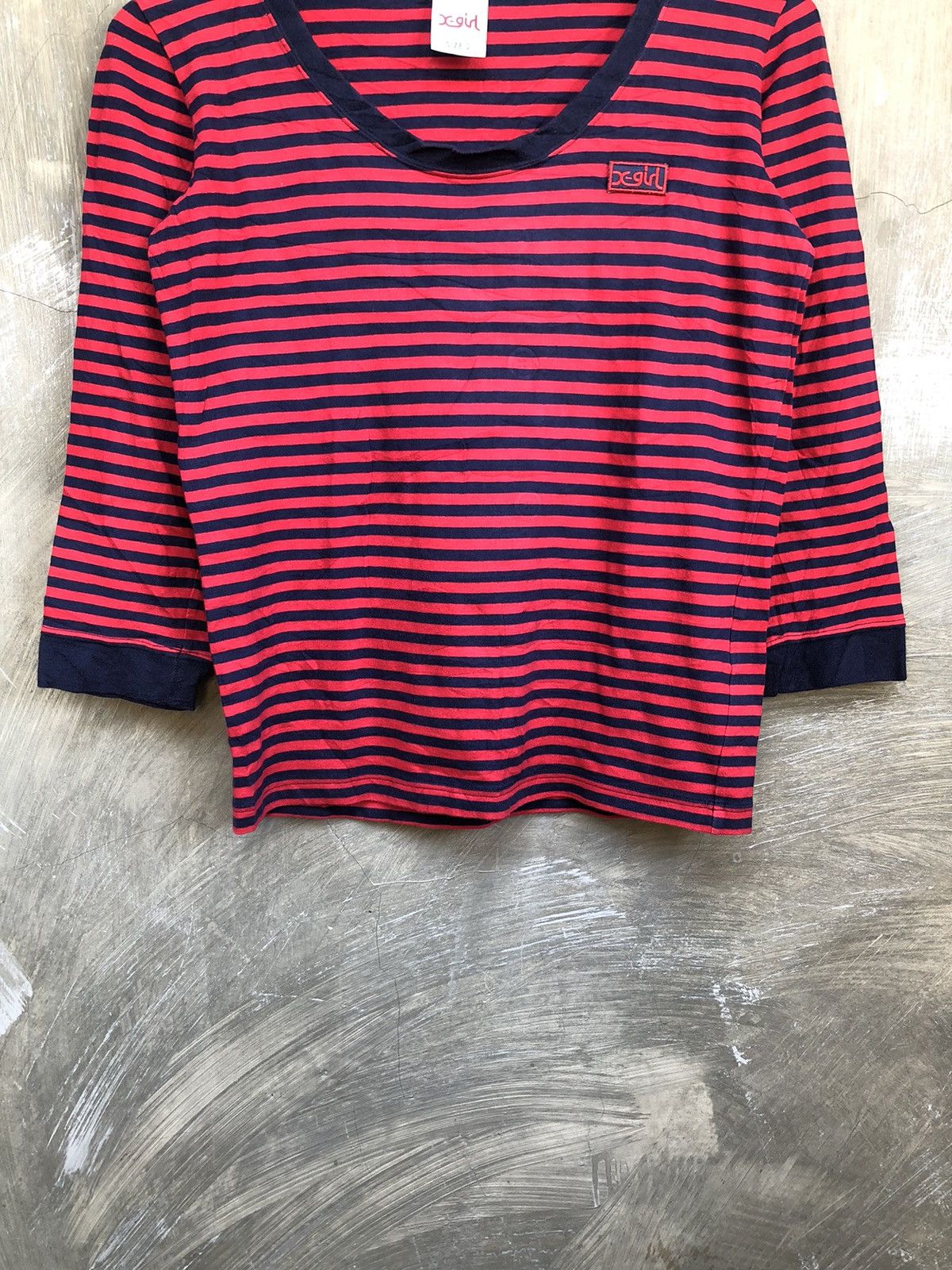 X-Girl X-Girl Japanese Brand Stripe Longsleeve Size S / US 4 / IT 40 - 5 Thumbnail