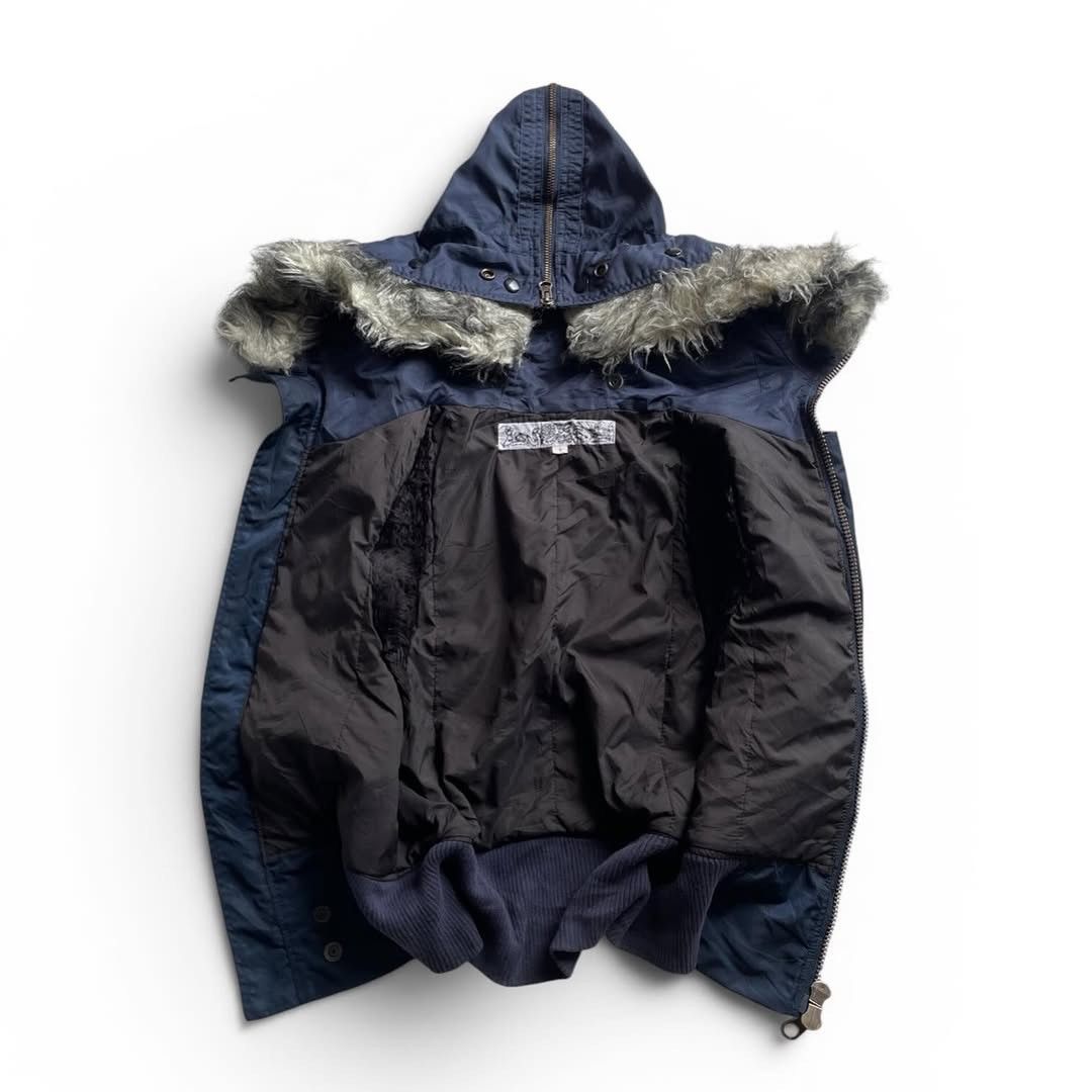 Japanese Brand 00’s MuChacha Japan N-2B Raccoon Fur Vest LGB Style Size US S / EU 44-46 / 1 - 6 Thumbnail