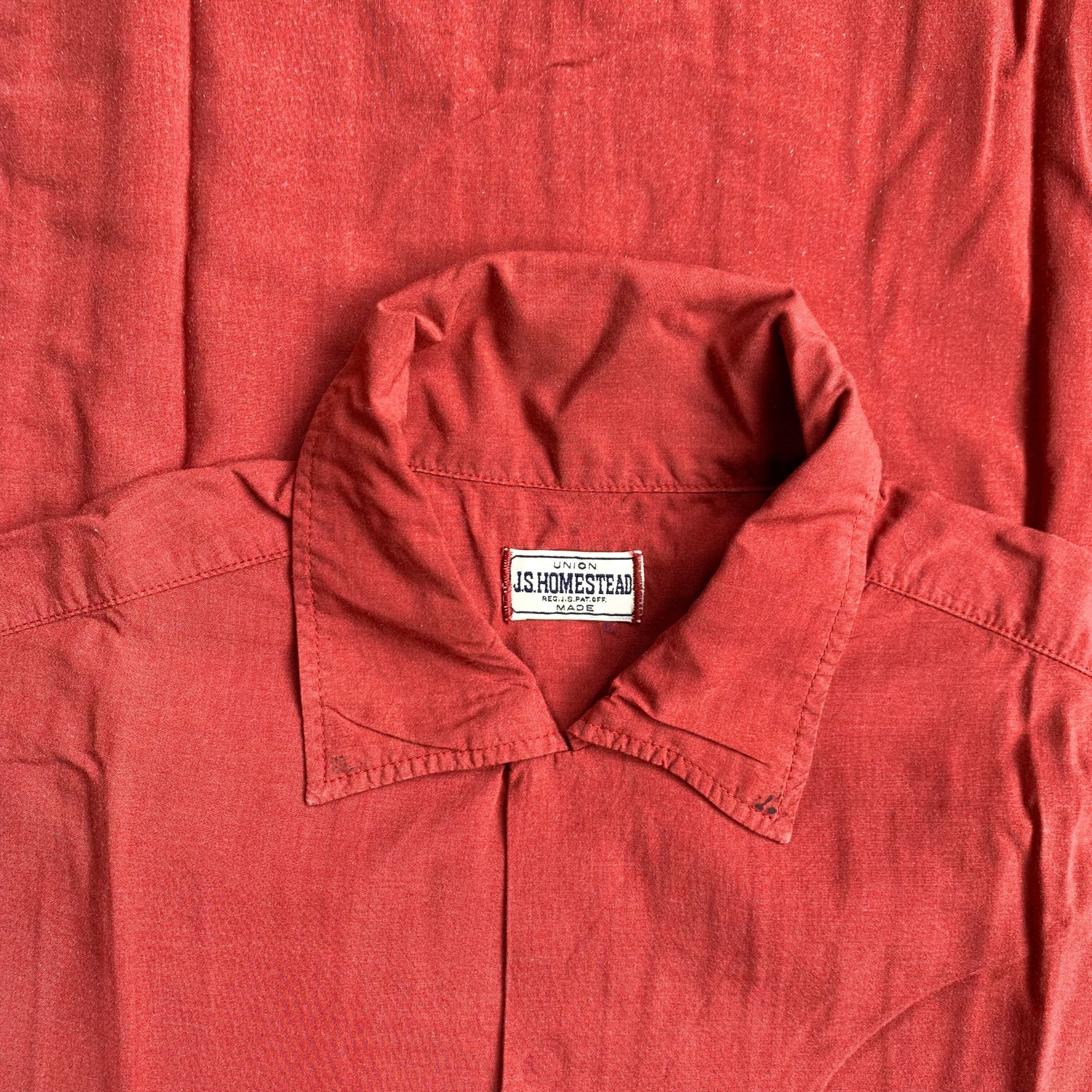 J.S. Homestead Journal Standard Union Made Japan 1990s Open Colar Shirt Size US M / EU 48-50 / 2 - 5 Thumbnail