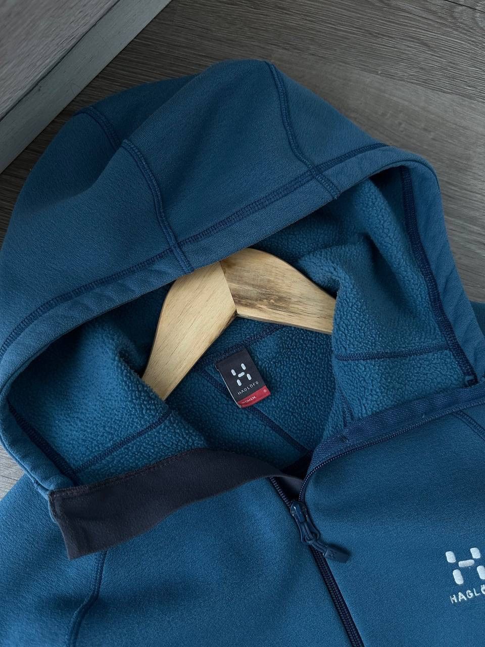 Haglofs × Vintage Vintage Haglofs Blue Outdoor Zip Hoodie Size S / US 4 / IT 40 - 5 Thumbnail